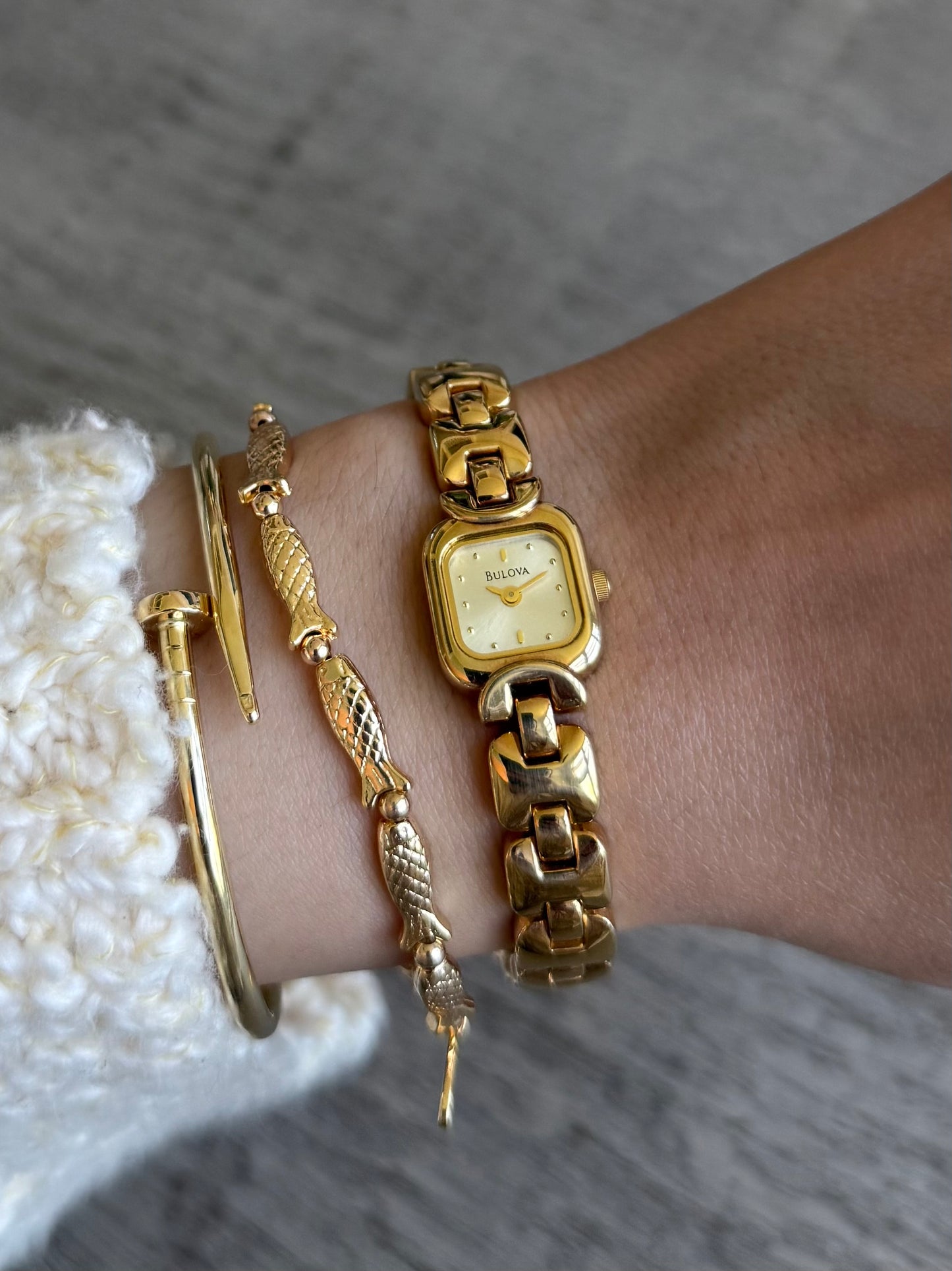 Classic Gold Toned Bulova Watch