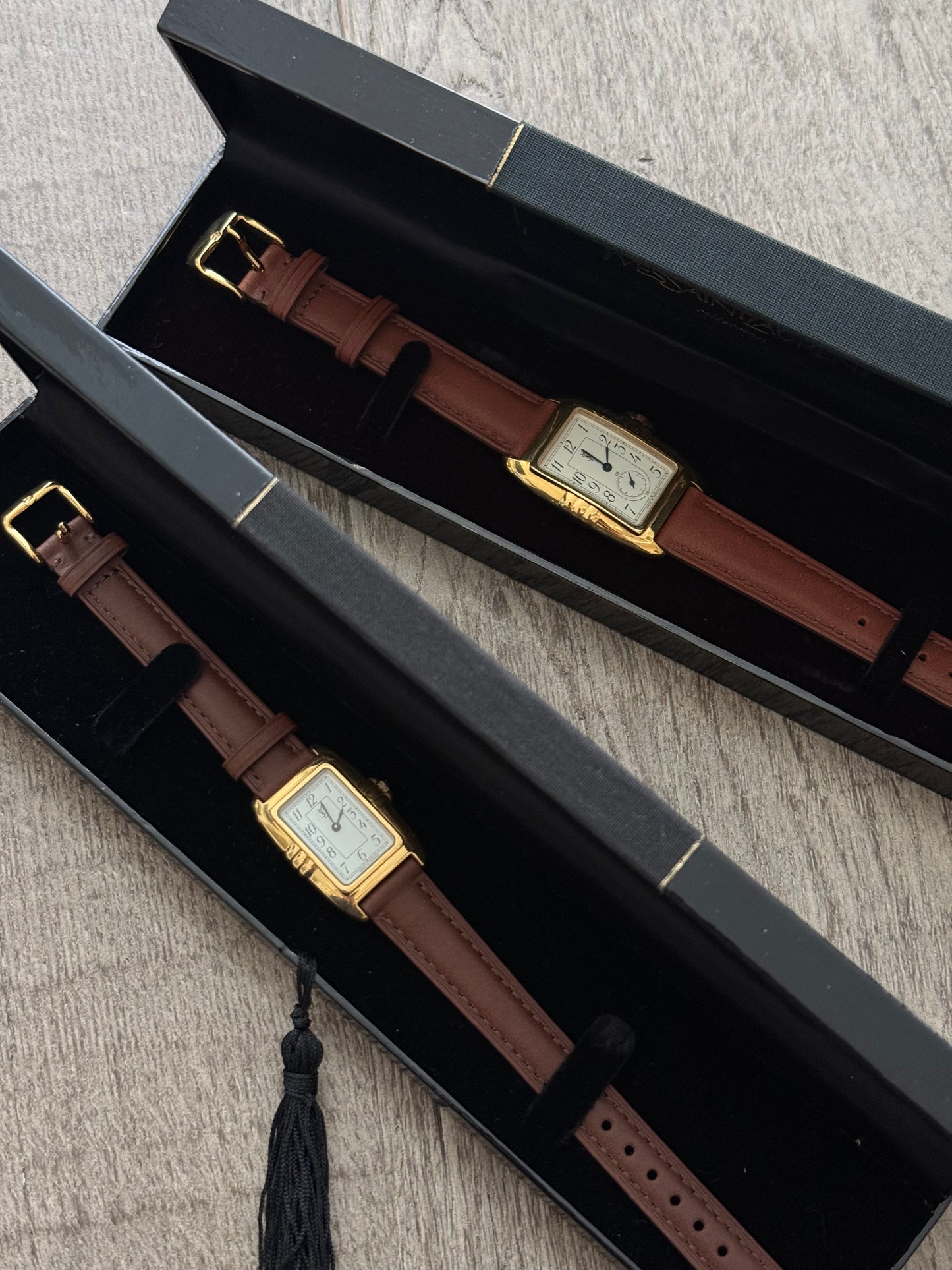 Authentic YSL Two Toned His & Hers Watch SET