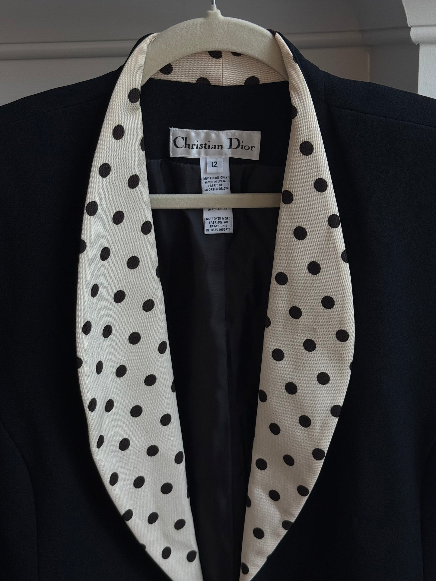 Christian Dior Polka Dot Blazer