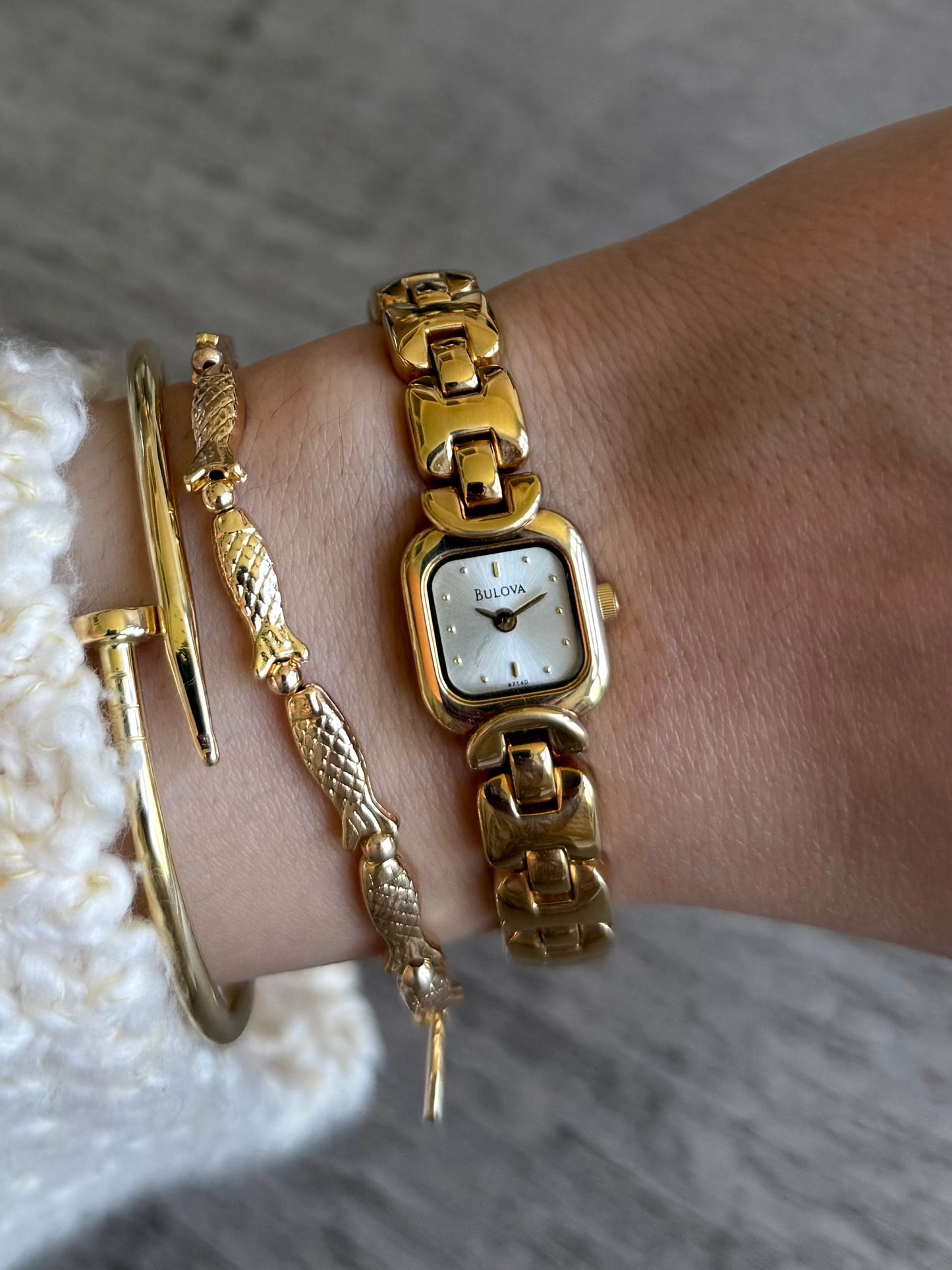 Classic Gold Toned Bulova Watch