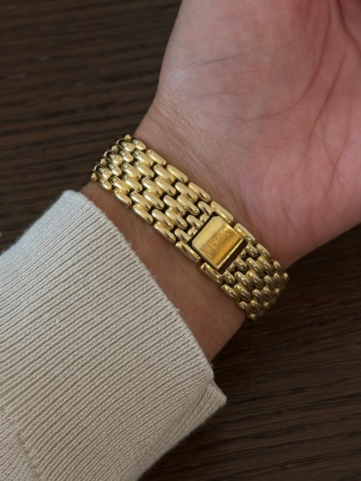 Rare Vintage 18k Gold Plated Black Glass Asymmetrical Seiko Watch
