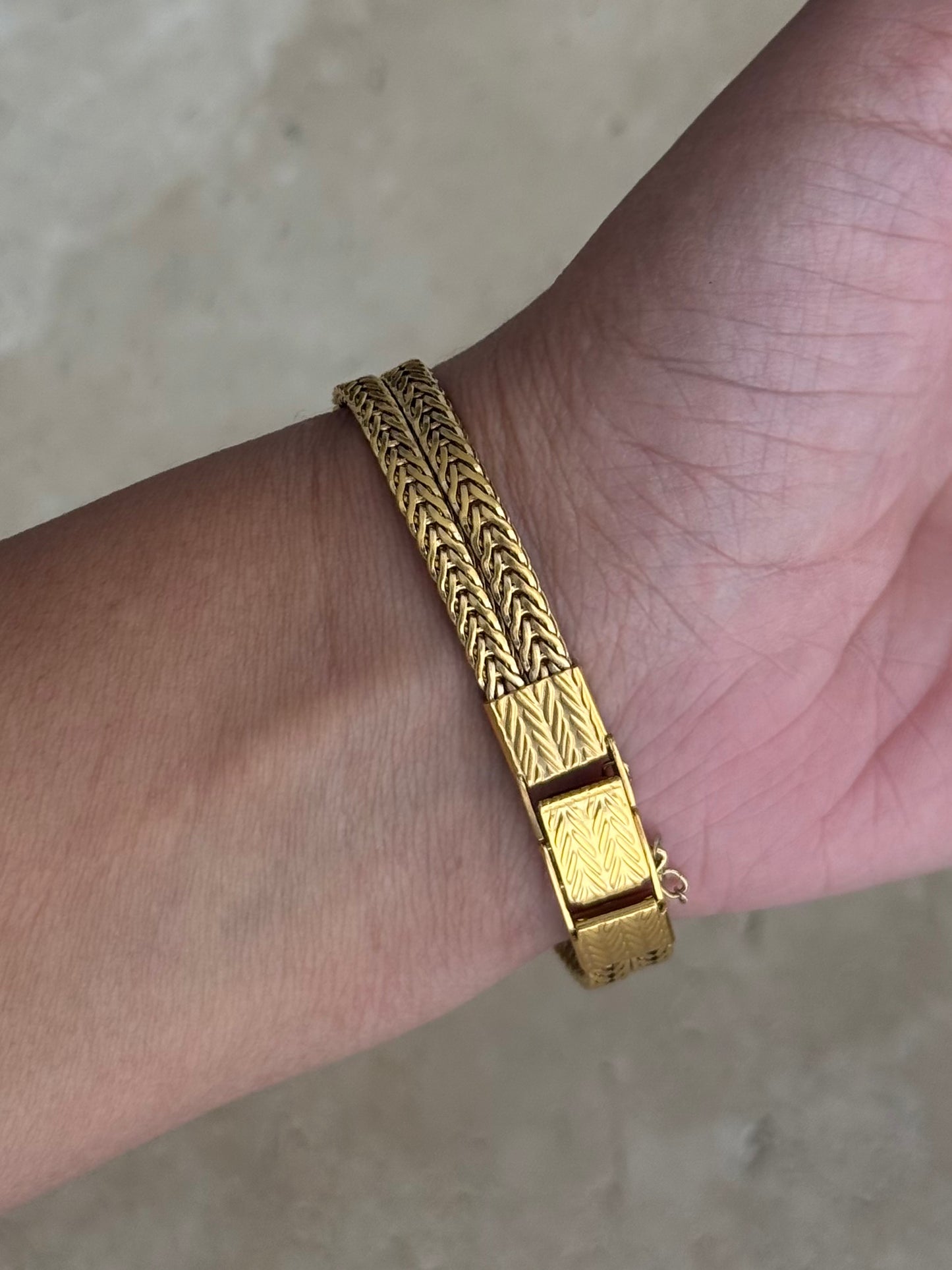 Seiko Hexagon Dial Watch with Diamonds