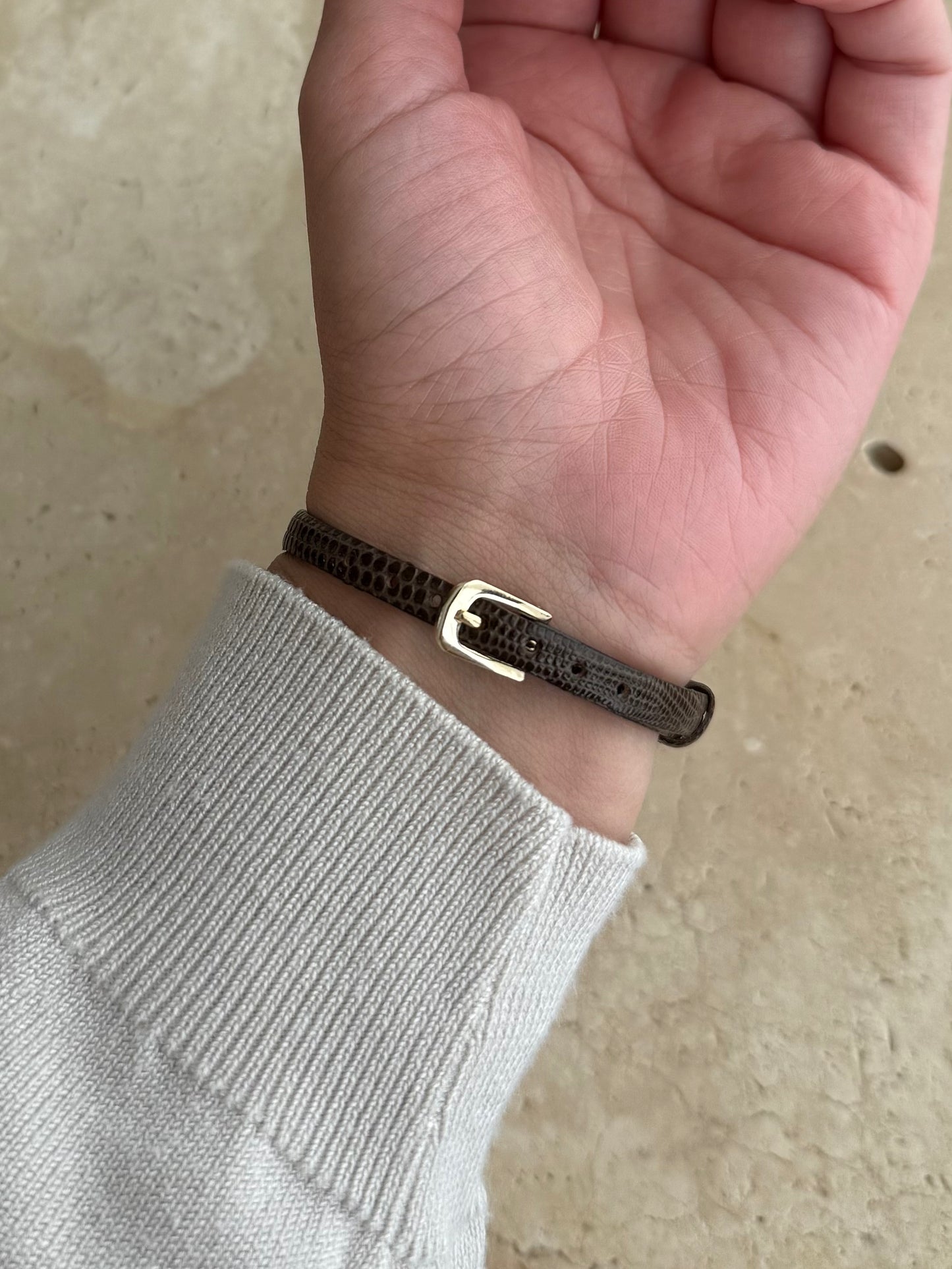 Dainty Pulsar Brown Leather Strap Watch