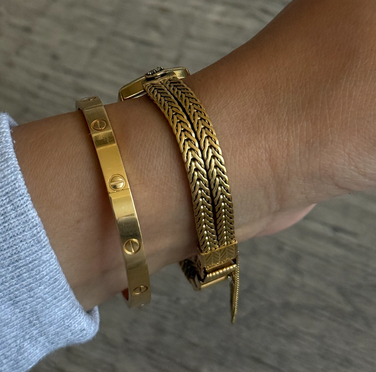 Seiko Gold Watch with Diamonds