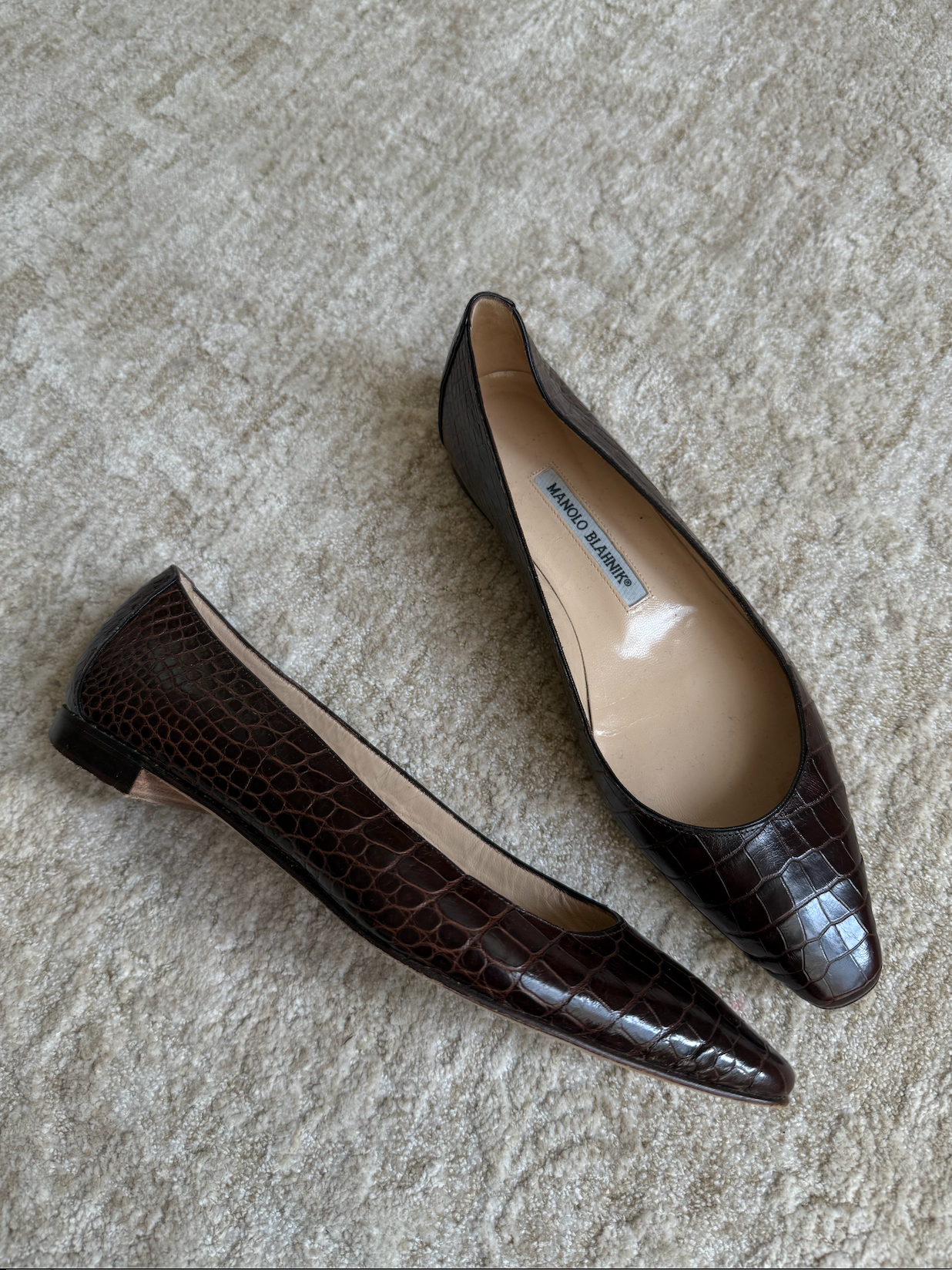 Manolo Blahnik Flats Size 38.5