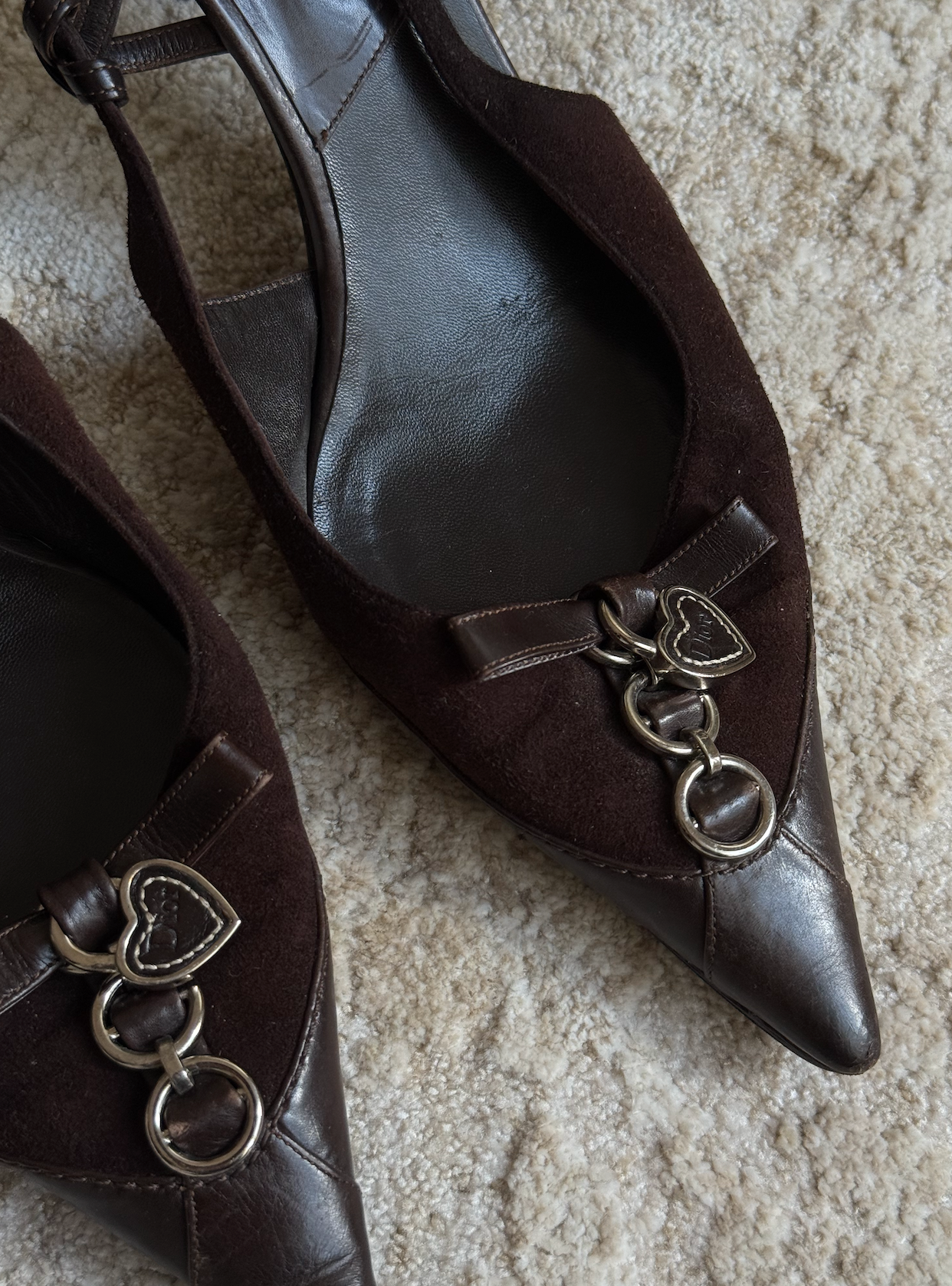 Christian Dior Suede Slingback Pumps Size 39 IT