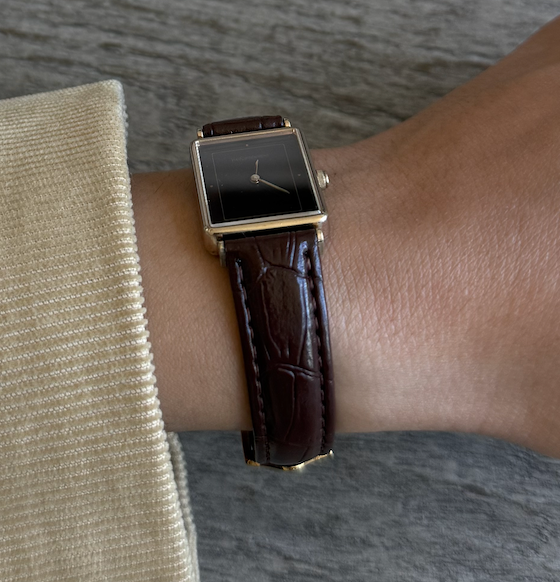 Authentic YSL Brown Leather Watch
