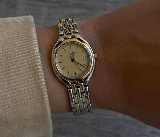 Authentic Two Toned Christian Dior Watch