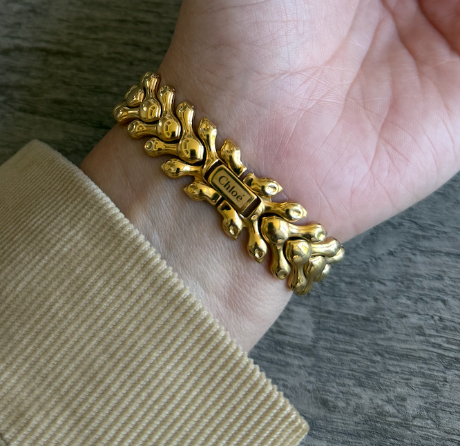 Authentic 1996 Vintage Chloé Gold Watch