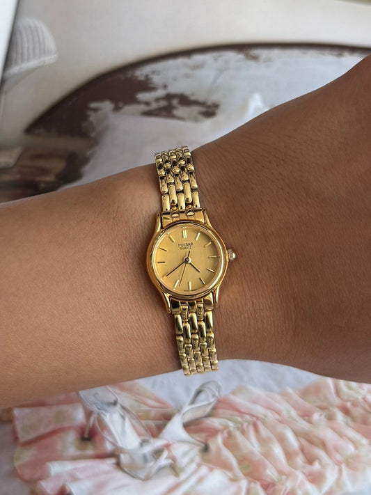 Gold Toned Pulsar Watch