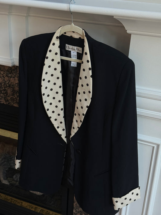 Christian Dior Polka Dot Blazer
