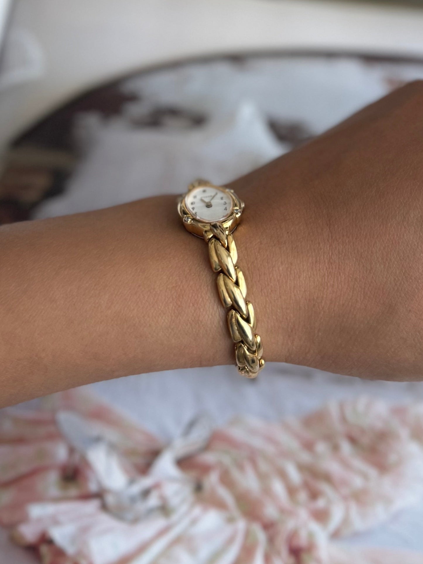 Dainty Seiko Tisse Watch w/ Diamonds