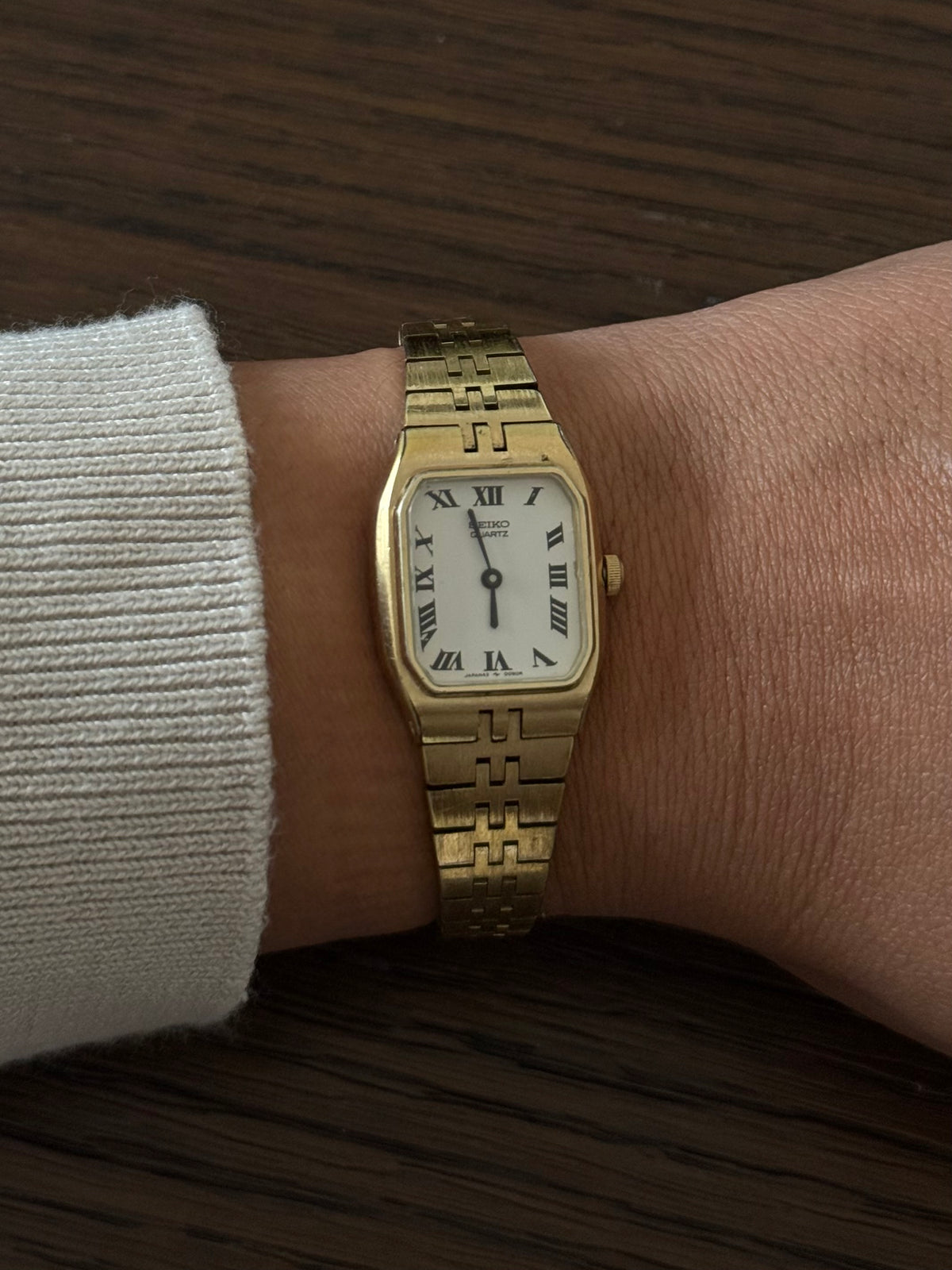 Seiko Square Face Gold Tone Watch