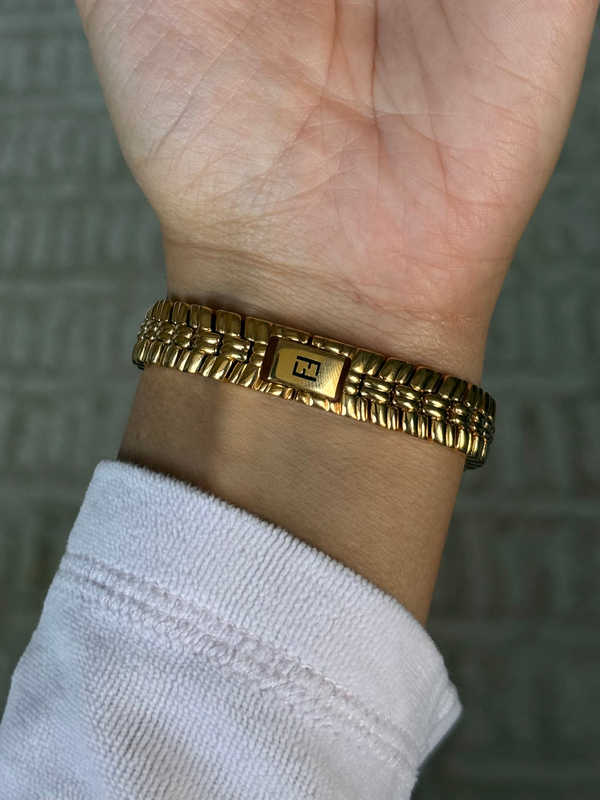 Authentic Vintage Fendi 18k Gold Watch