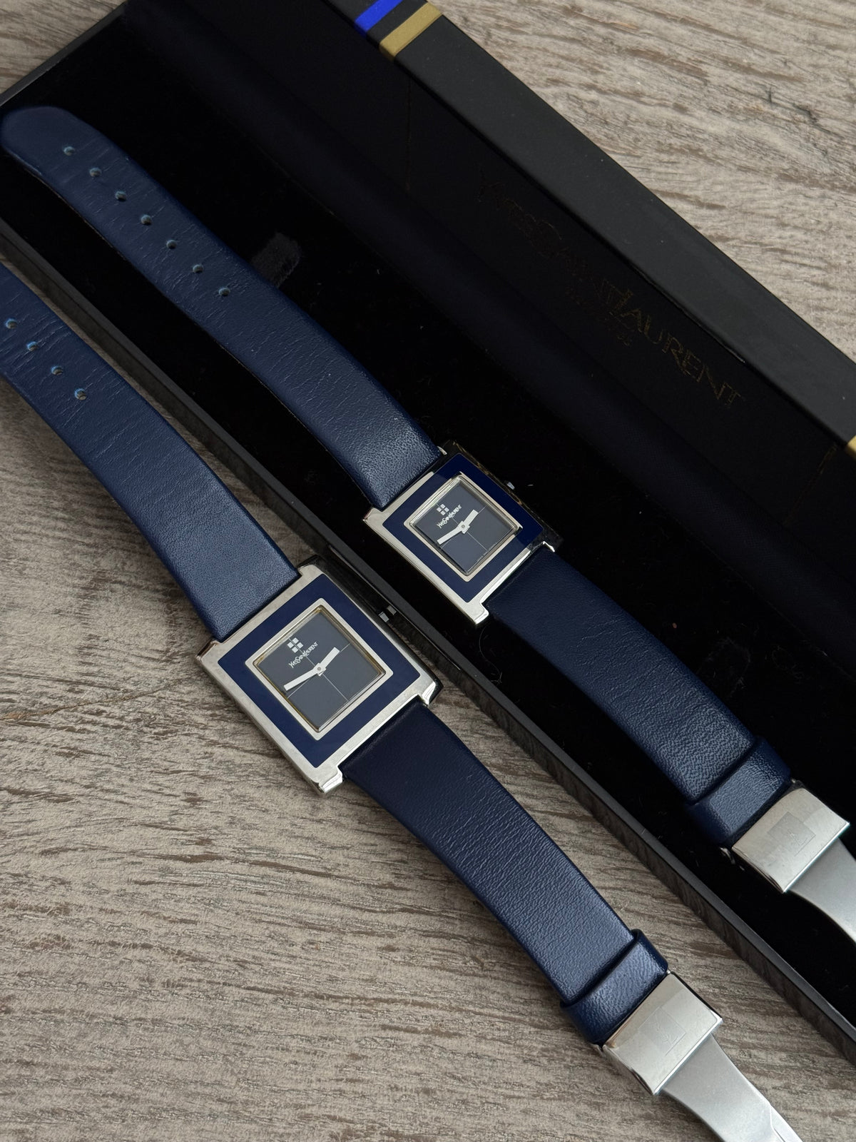 Authentic YSL Two Toned His & Hers Watch SET