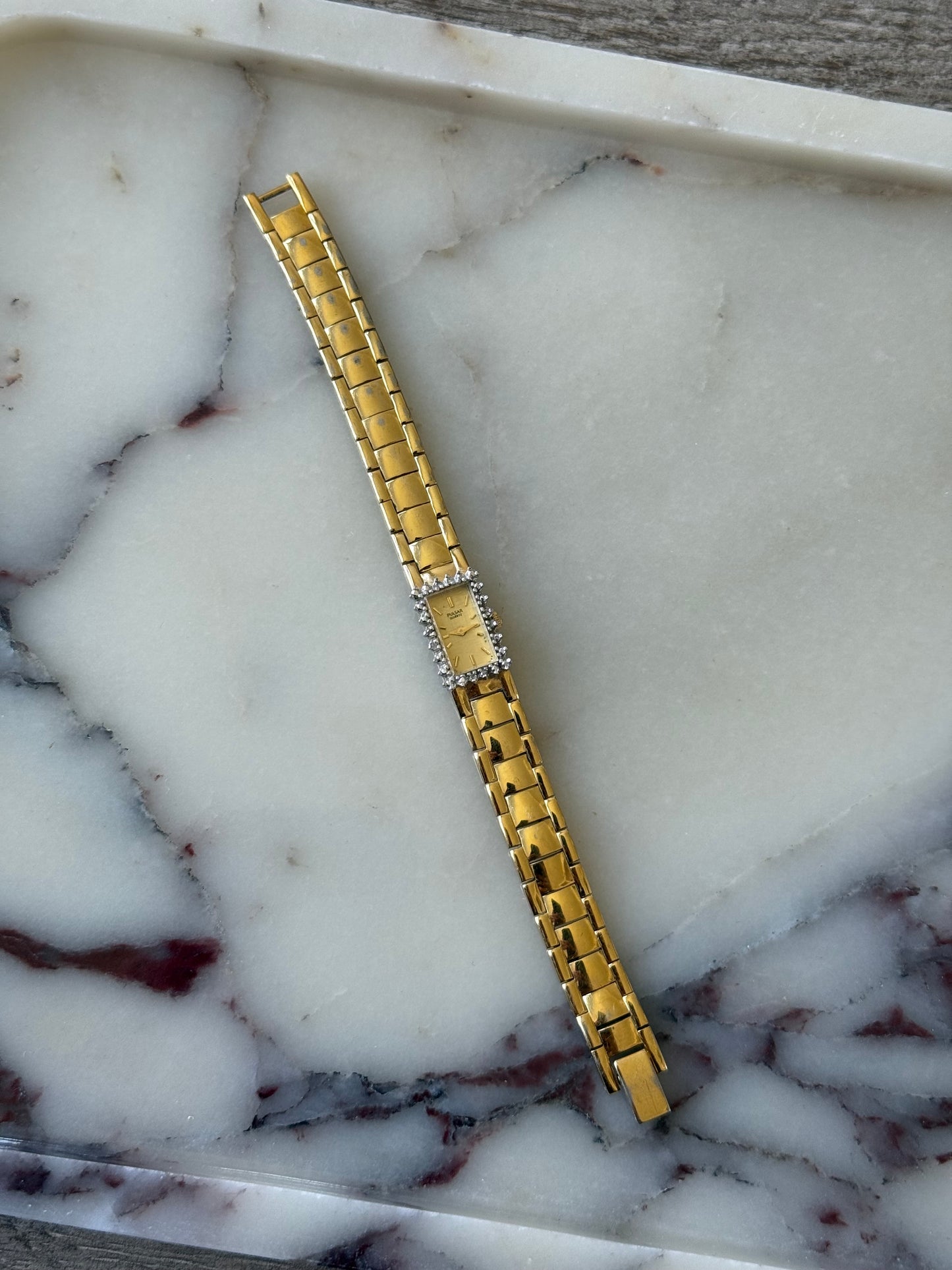 Diamond Bezel Pulsar Watch