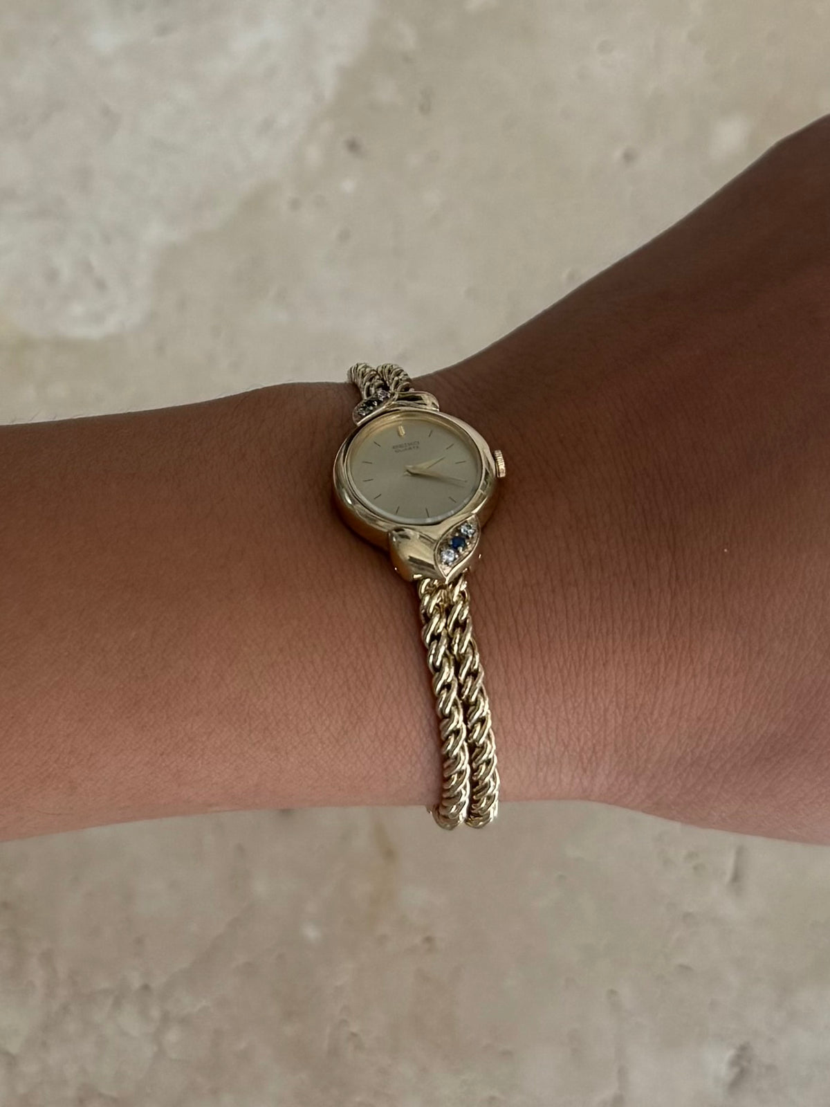 Seiko Genuine Sapphire & Diamond Watch