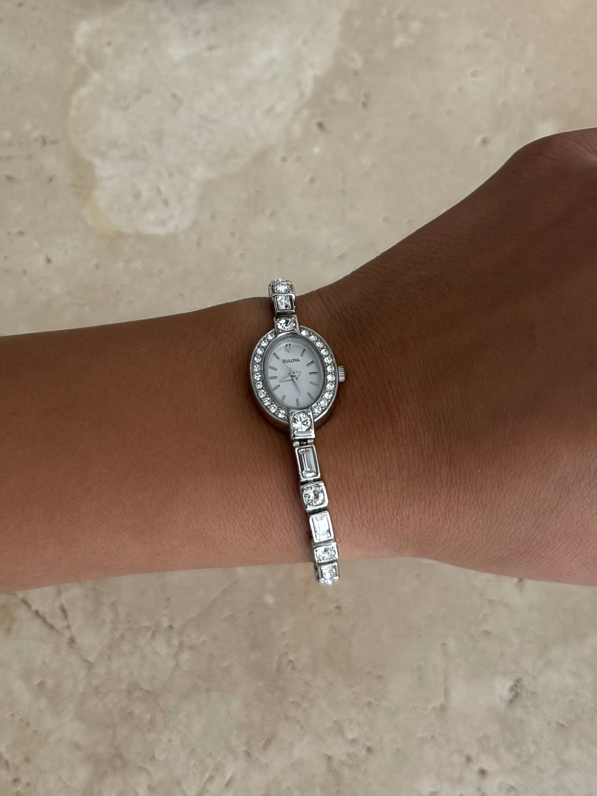 Bulova Swarovski Dainty Watch