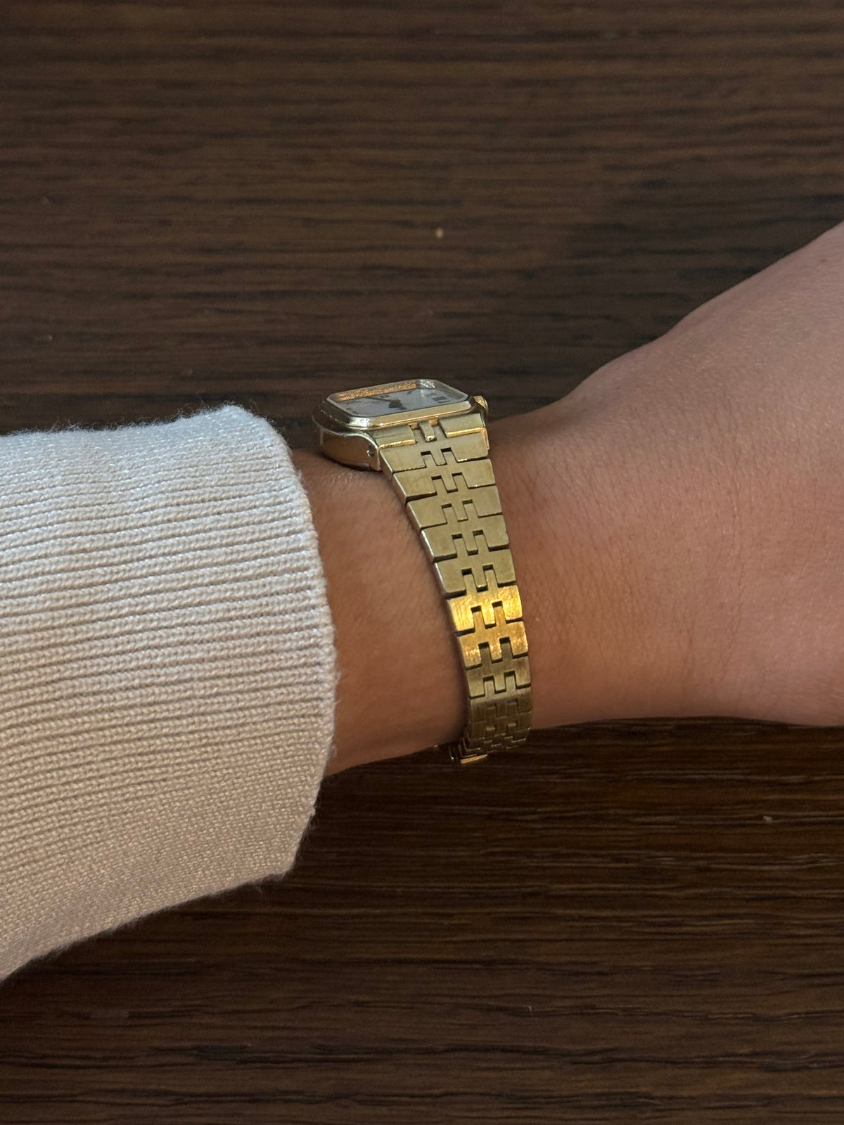 Seiko Square Face Gold Tone Watch