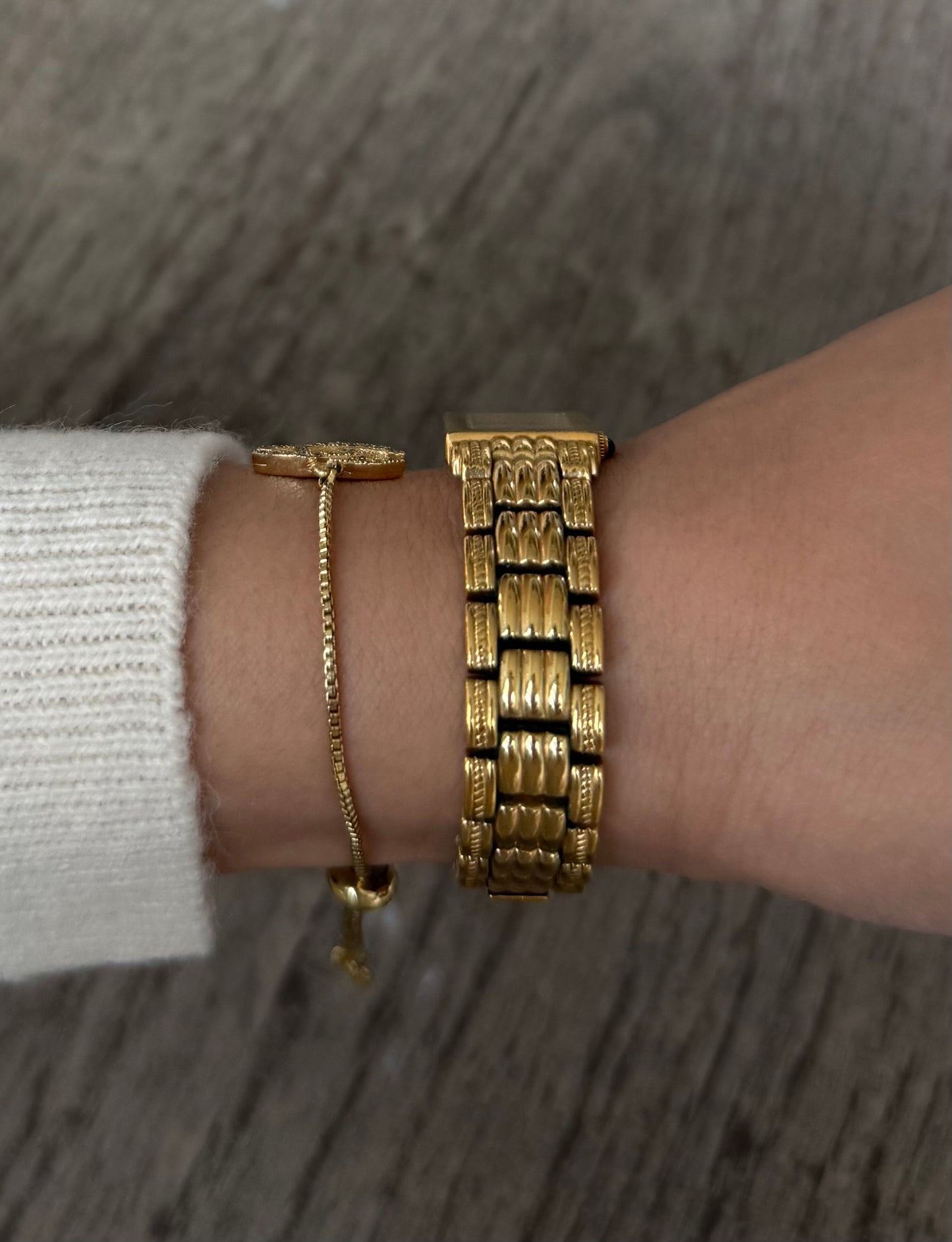 1960's 18k Gold Plated Bucherer Watch with Genuine Diamond