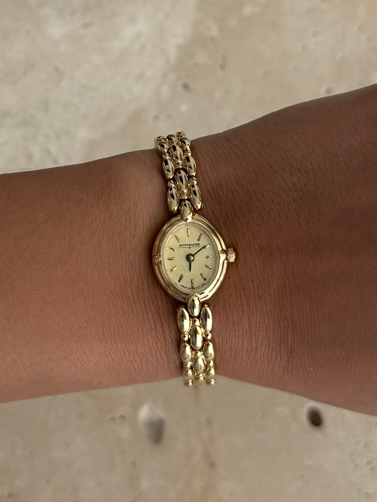 Wittnauer Vintage Gold Plated Bracelet Watch
