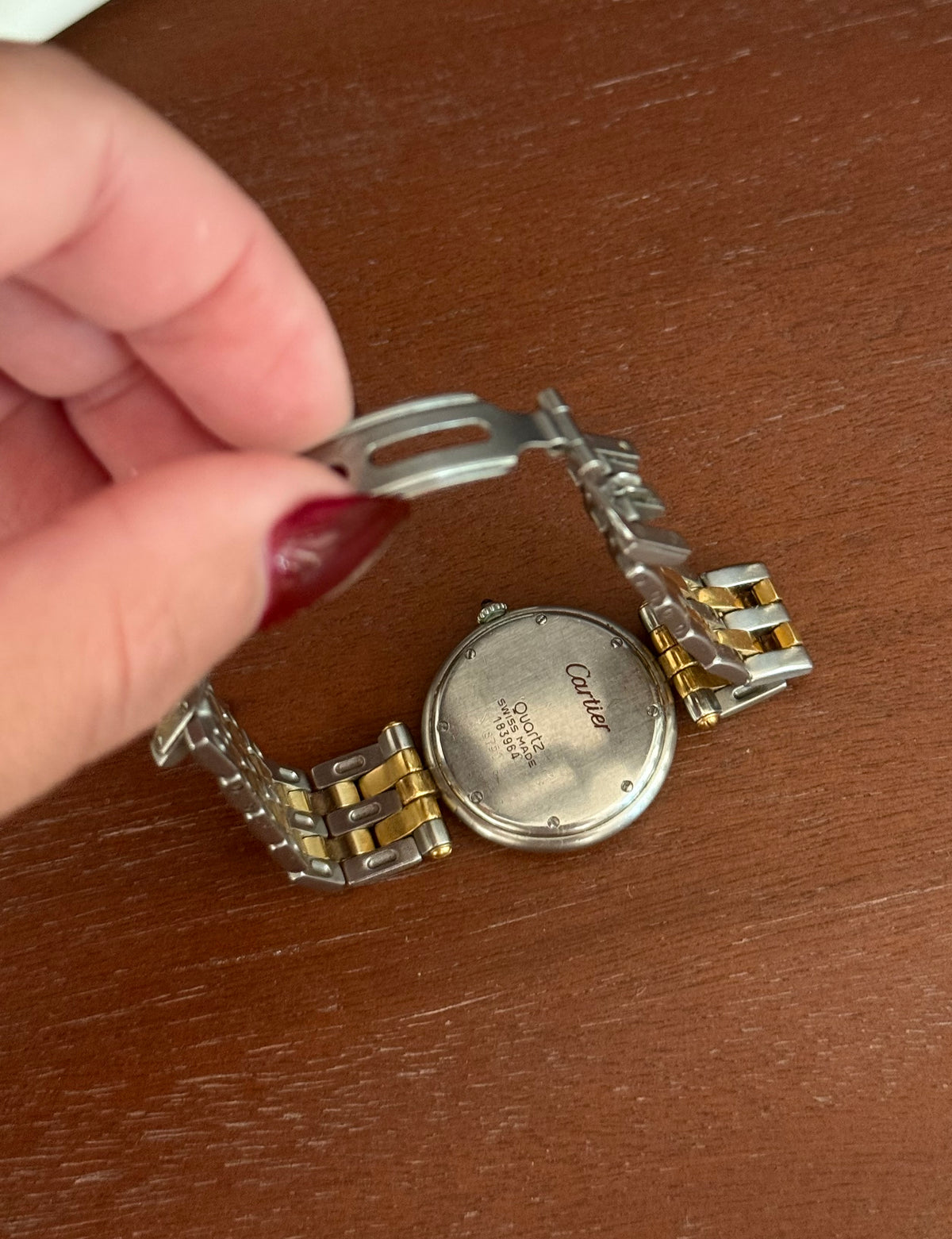 Authentic Cartier Panthère Vendôme 30mm 2-Row 18k Gold & Steel