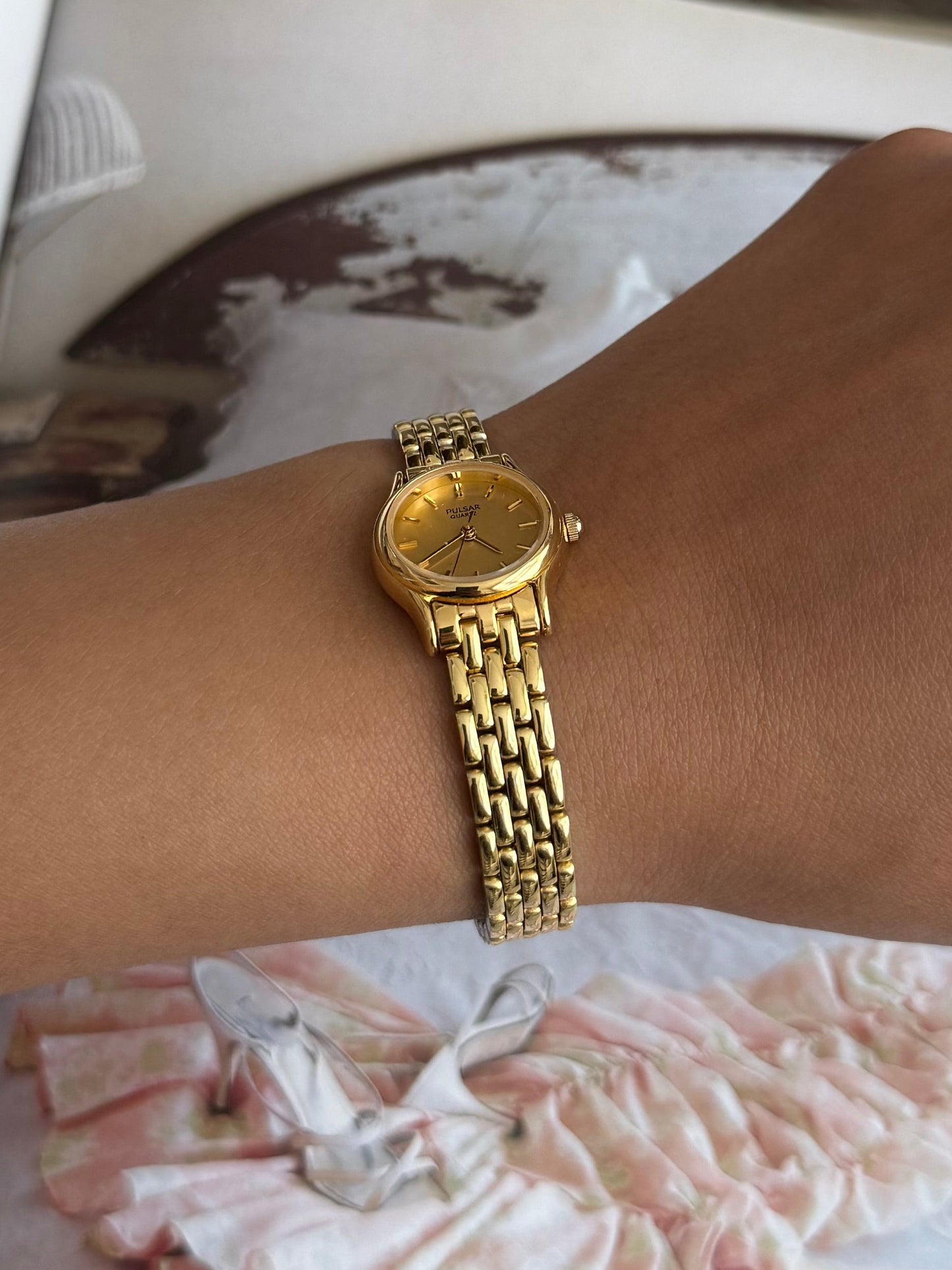 Gold Toned Pulsar Watch
