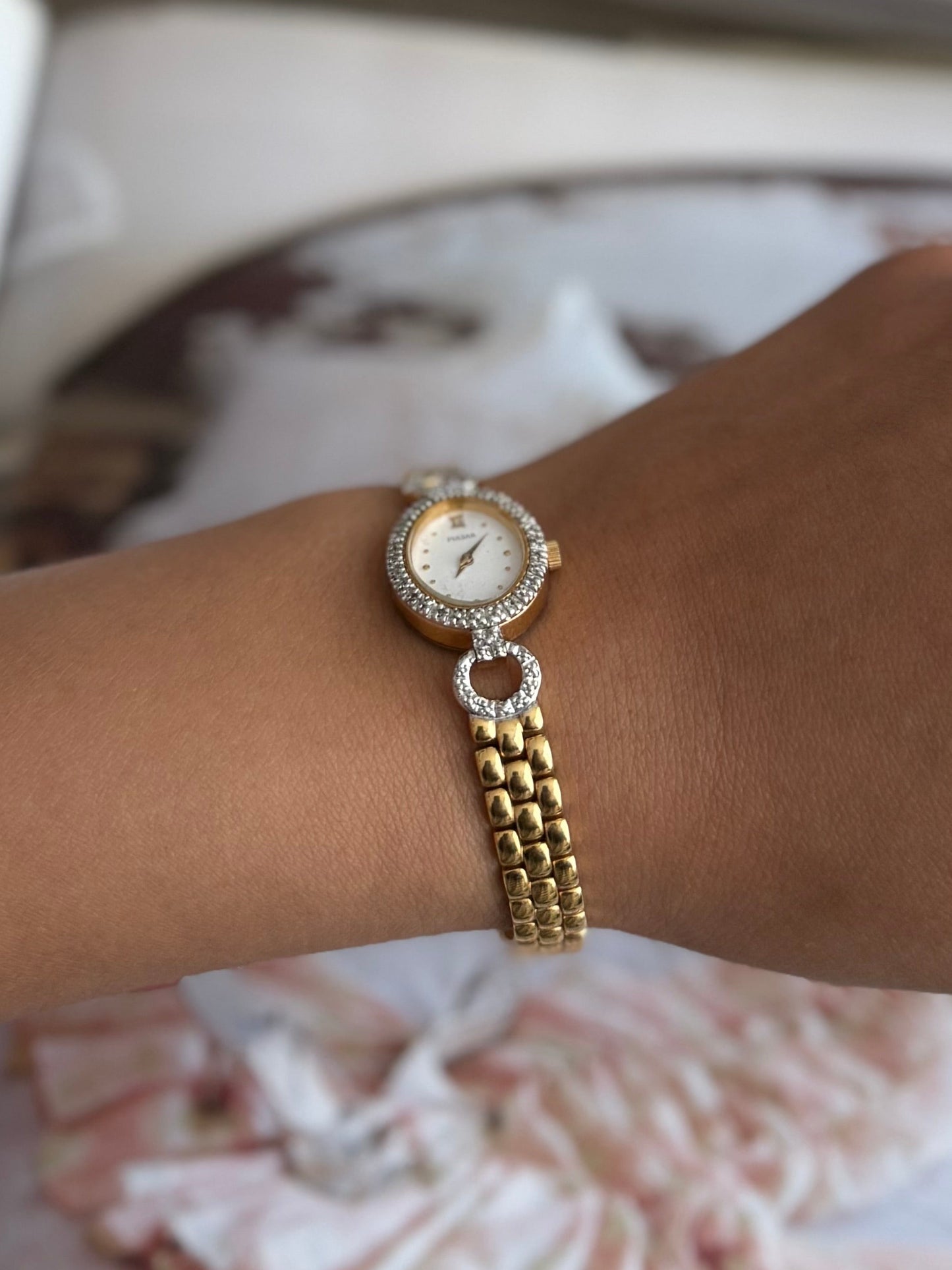 Diamond Bezel Pulsar Watch