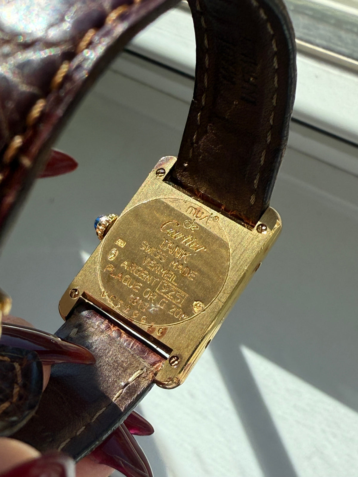 Authentic Cartier Tank Vermeil with Box