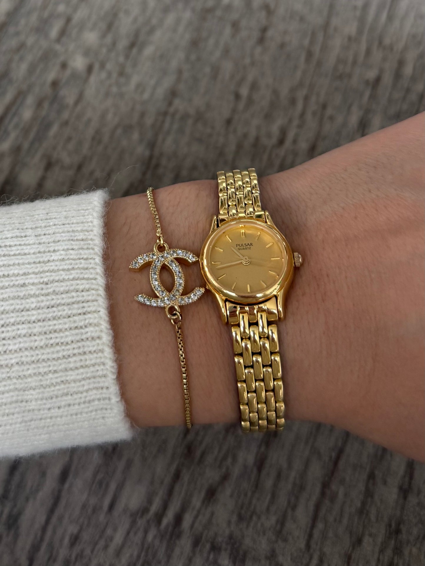 Gold Toned Pulsar Watch