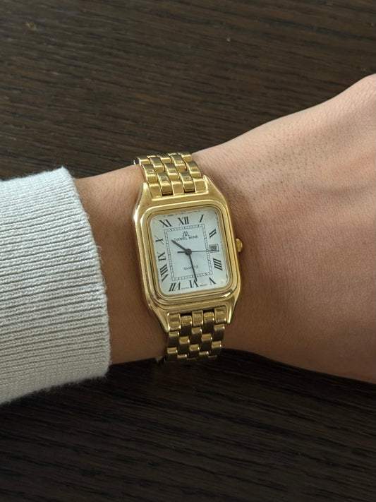 Authentic 18K GP Daniel Mink Watch