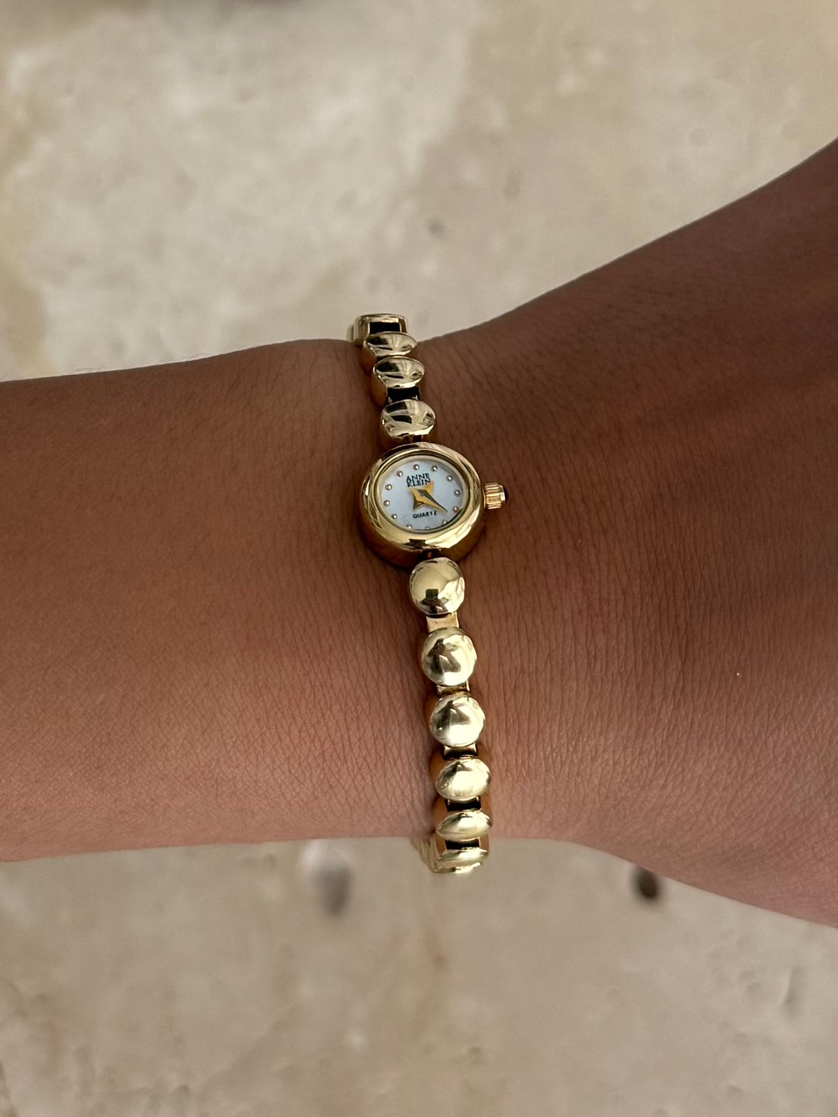Anne Klein Dainty Gold Tone Bracelet Watch