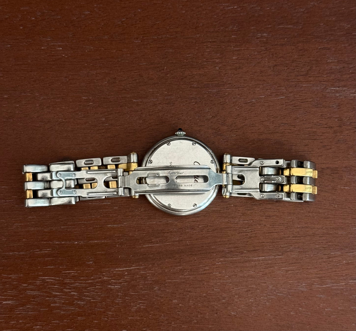 Authentic Cartier Panthère Vendôme 30mm 2-Row 18k Gold & Steel