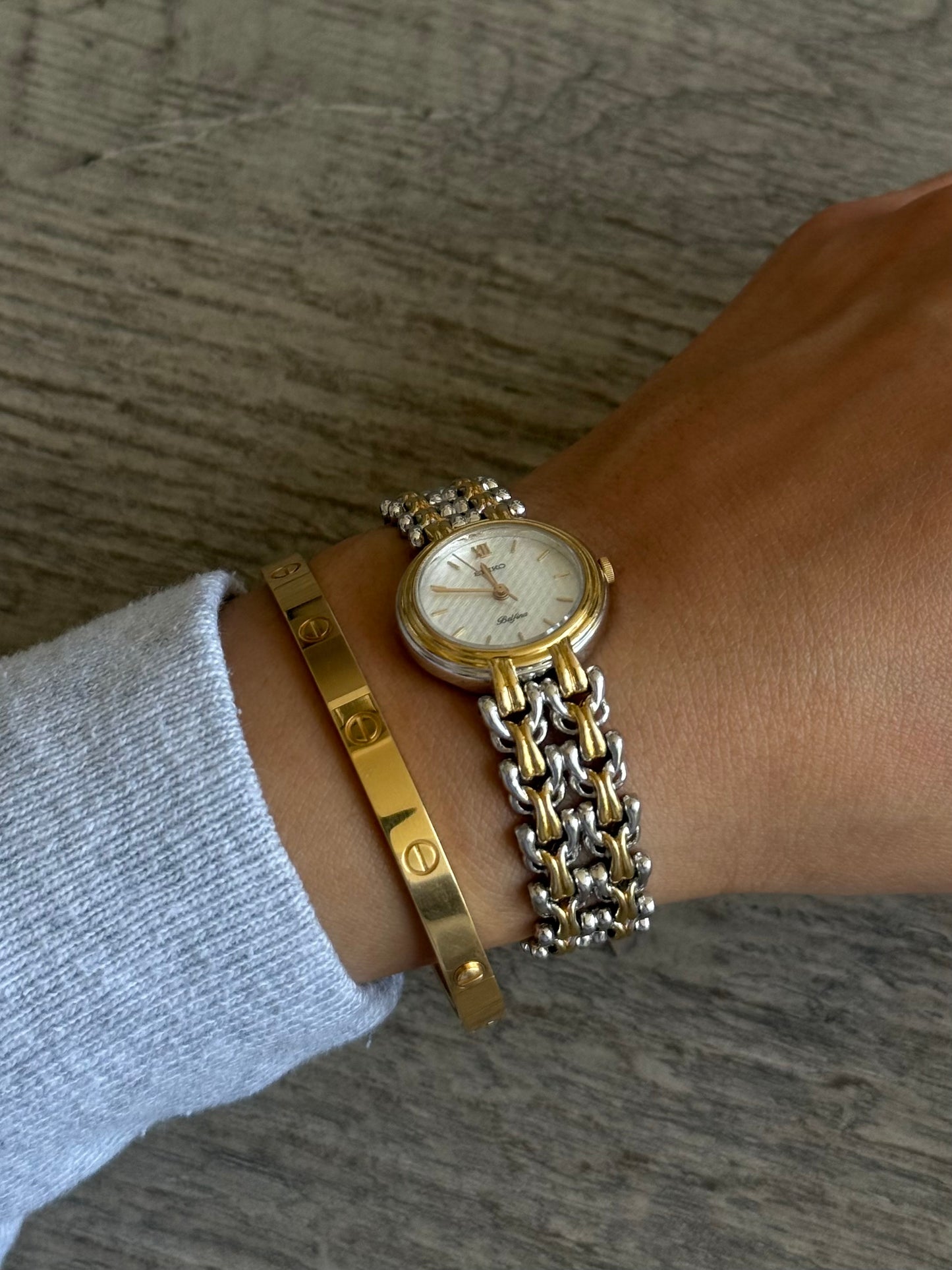 Two Toned Seiko Watch
