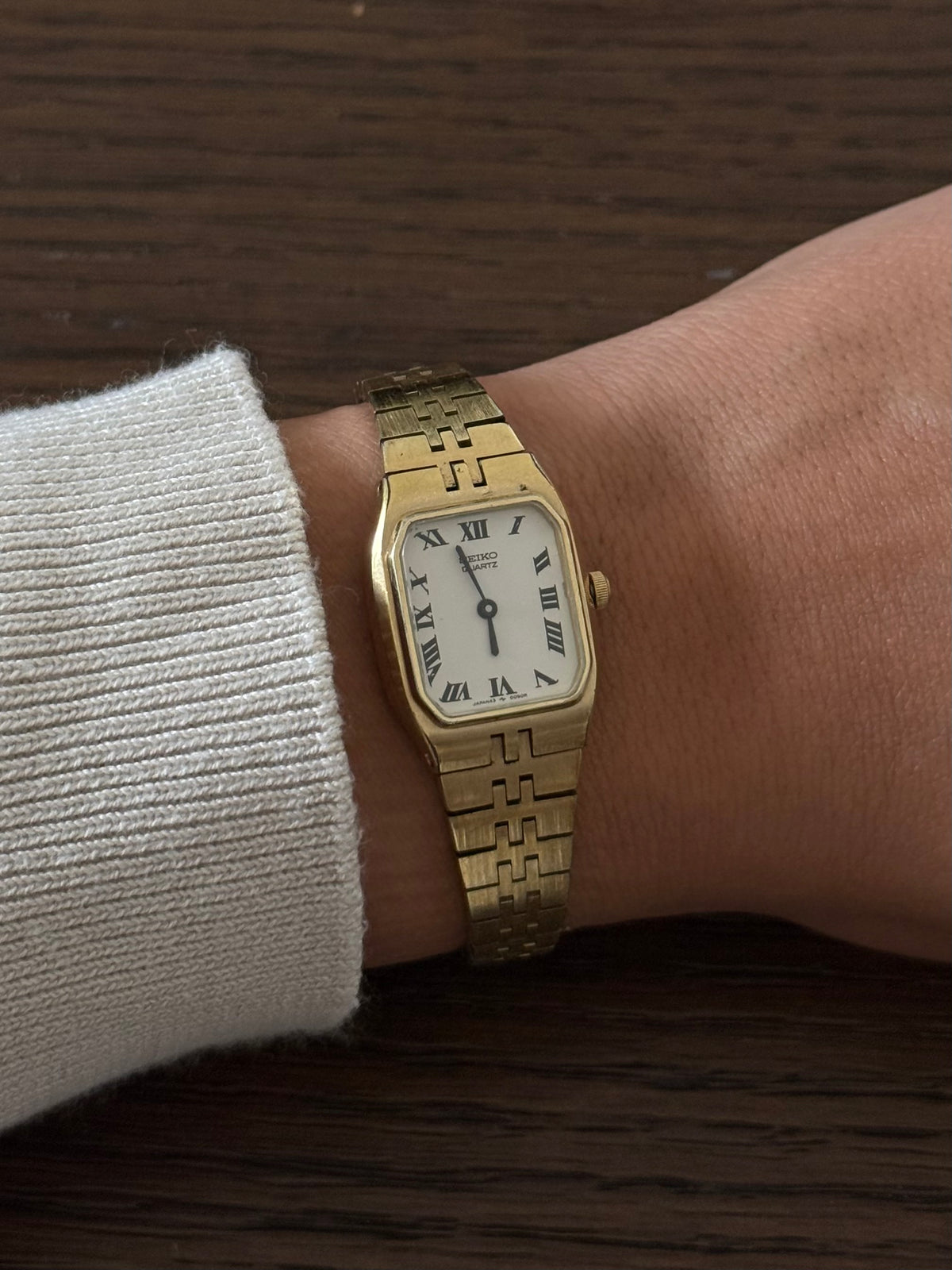 Seiko Square Face Gold Tone Watch