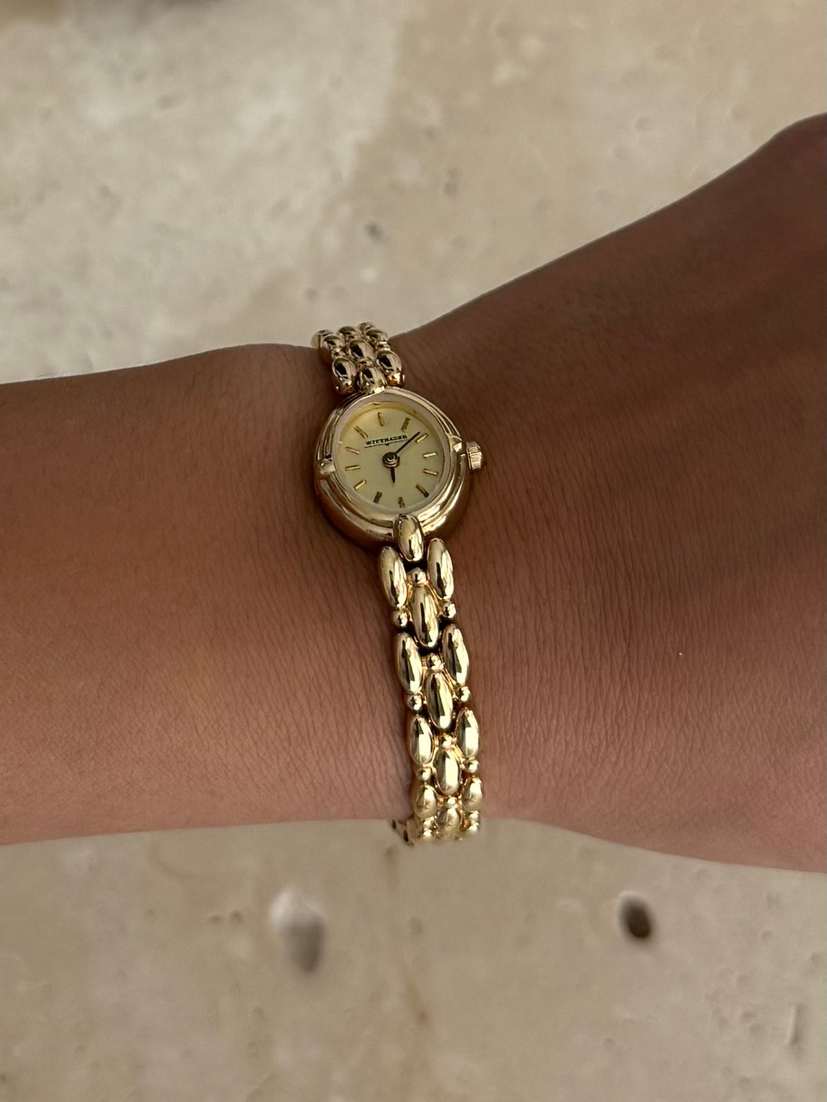 Wittnauer Vintage Gold Plated Bracelet Watch