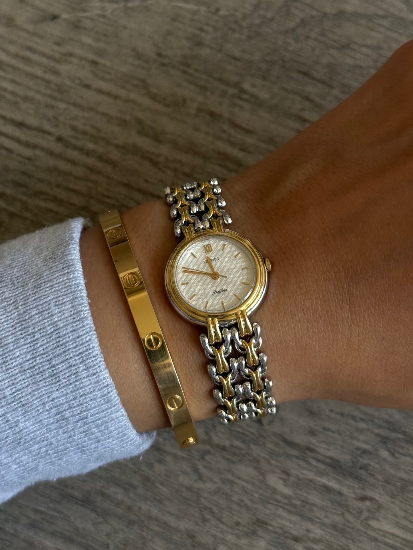 Two Toned Seiko Watch