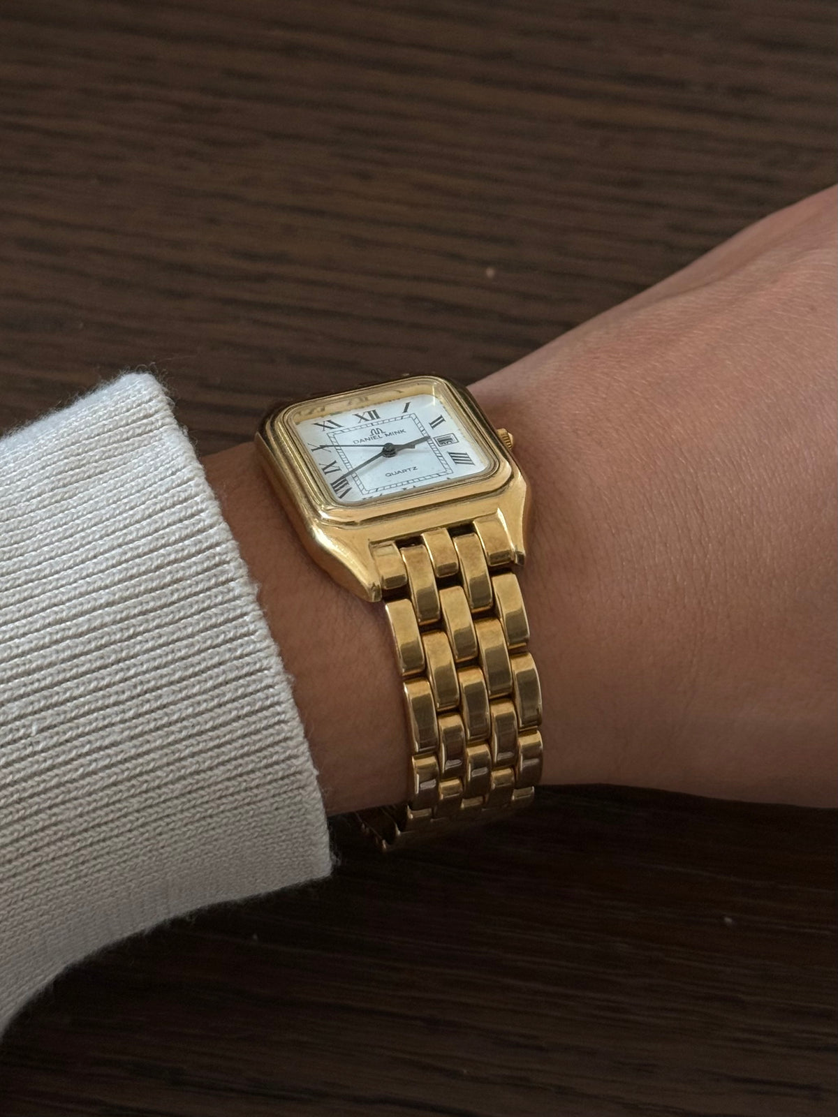 Authentic 18K GP Daniel Mink Watch