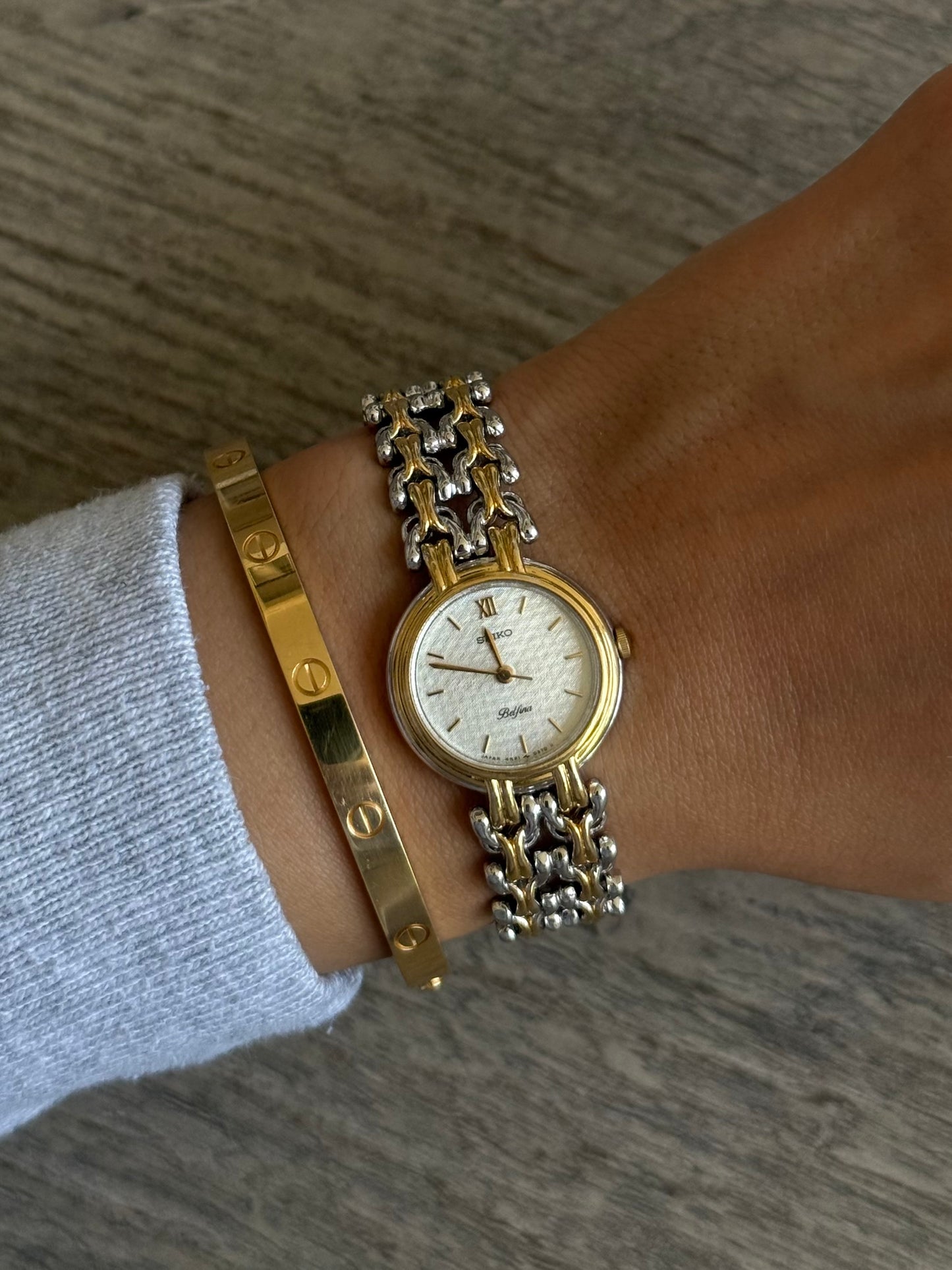 Two Toned Seiko Watch