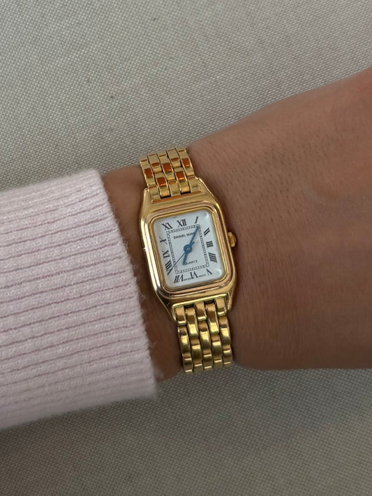 Authentic 18K GP Daniel Mink Watch (Small)