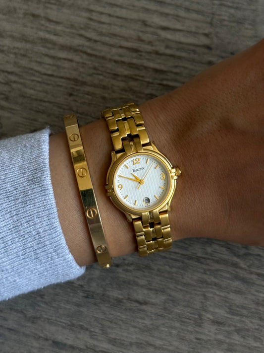 Caravelle by Bulova Gold Toned Watch