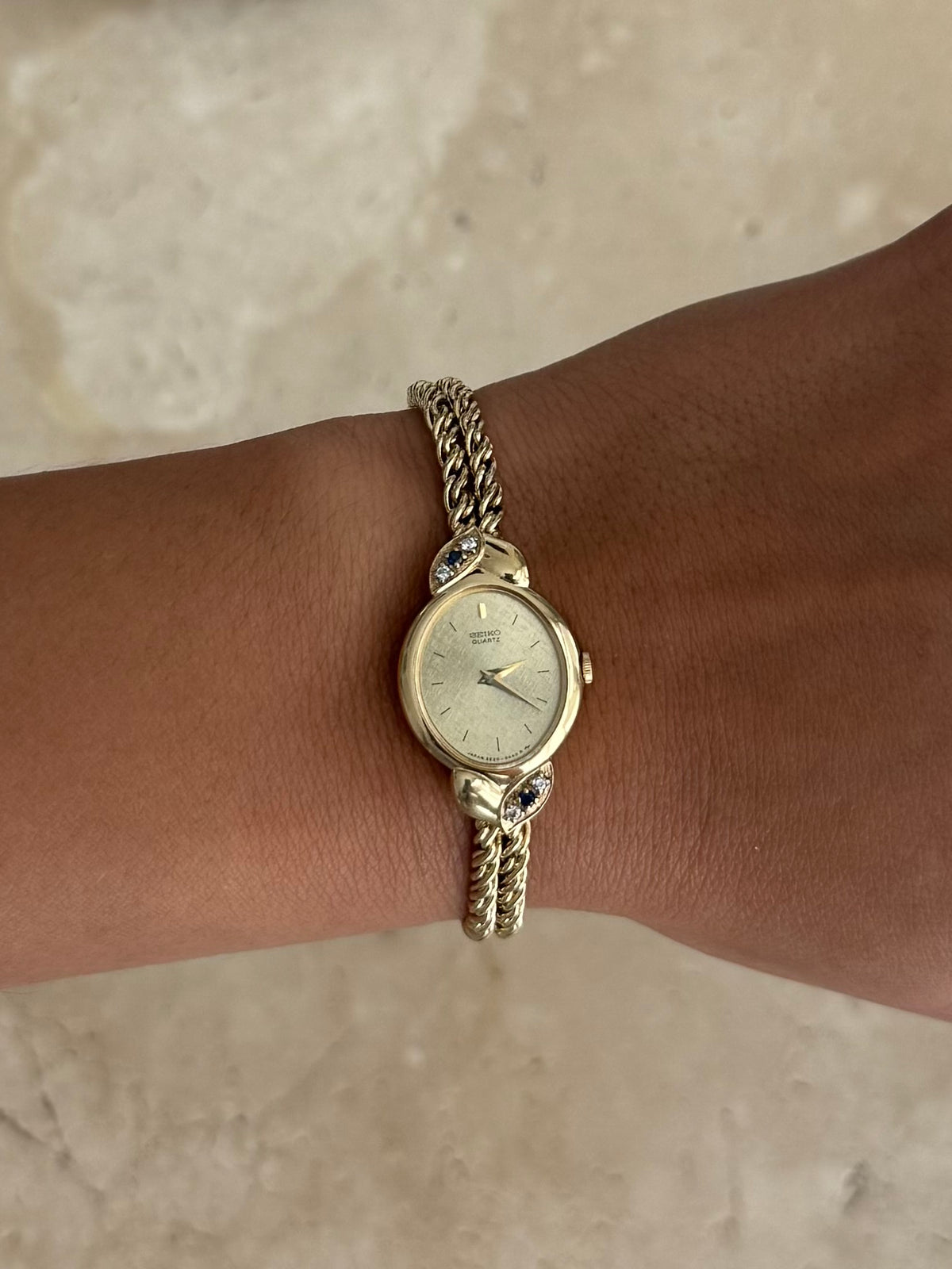 Seiko Genuine Sapphire & Diamond Watch