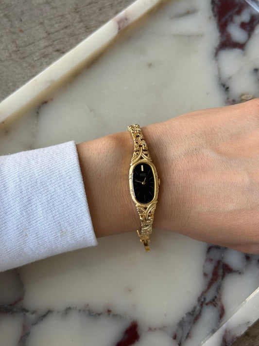 Dark Face Seiko Watch