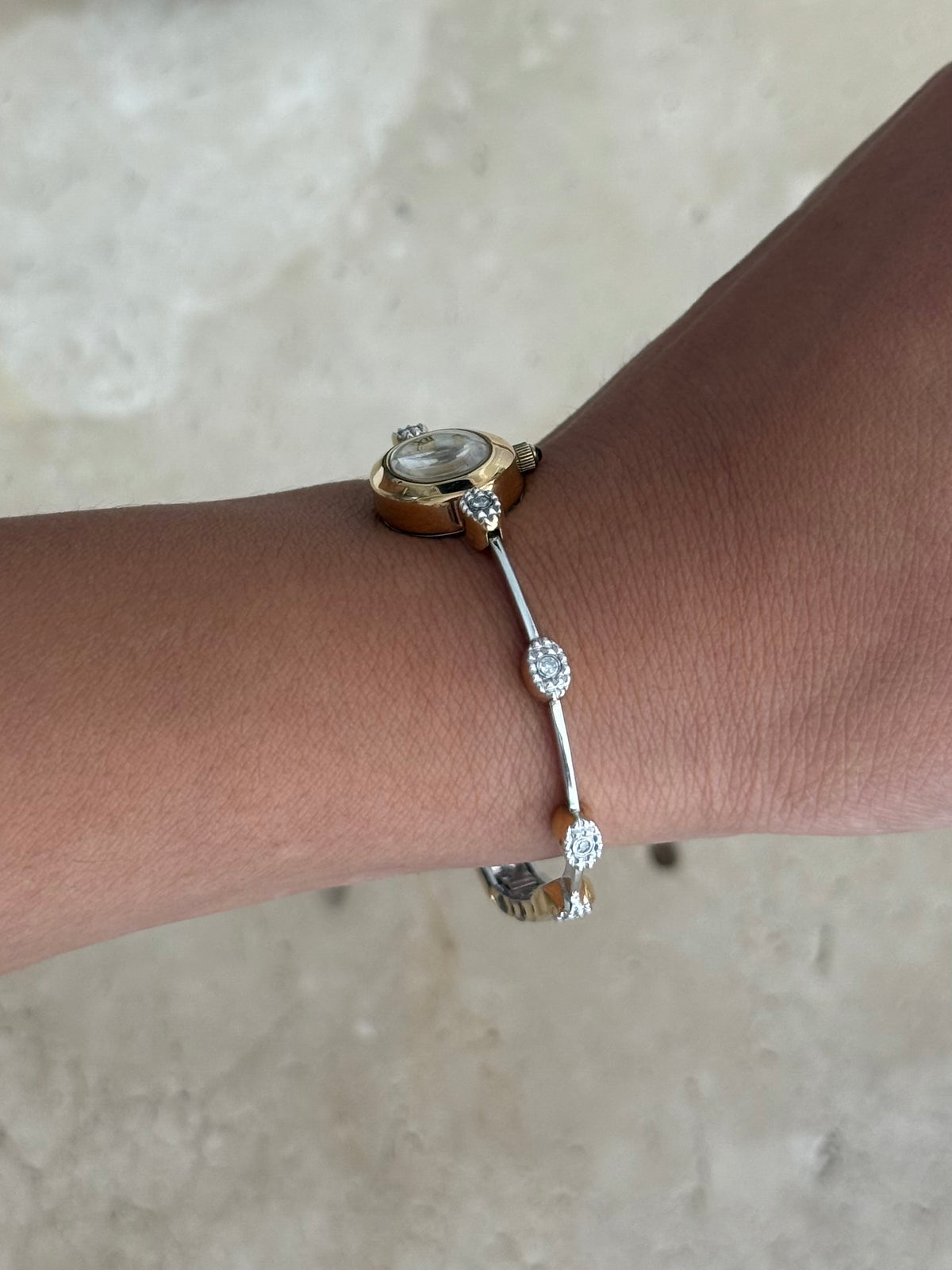 Dainty Anne Klein Diamond Watch