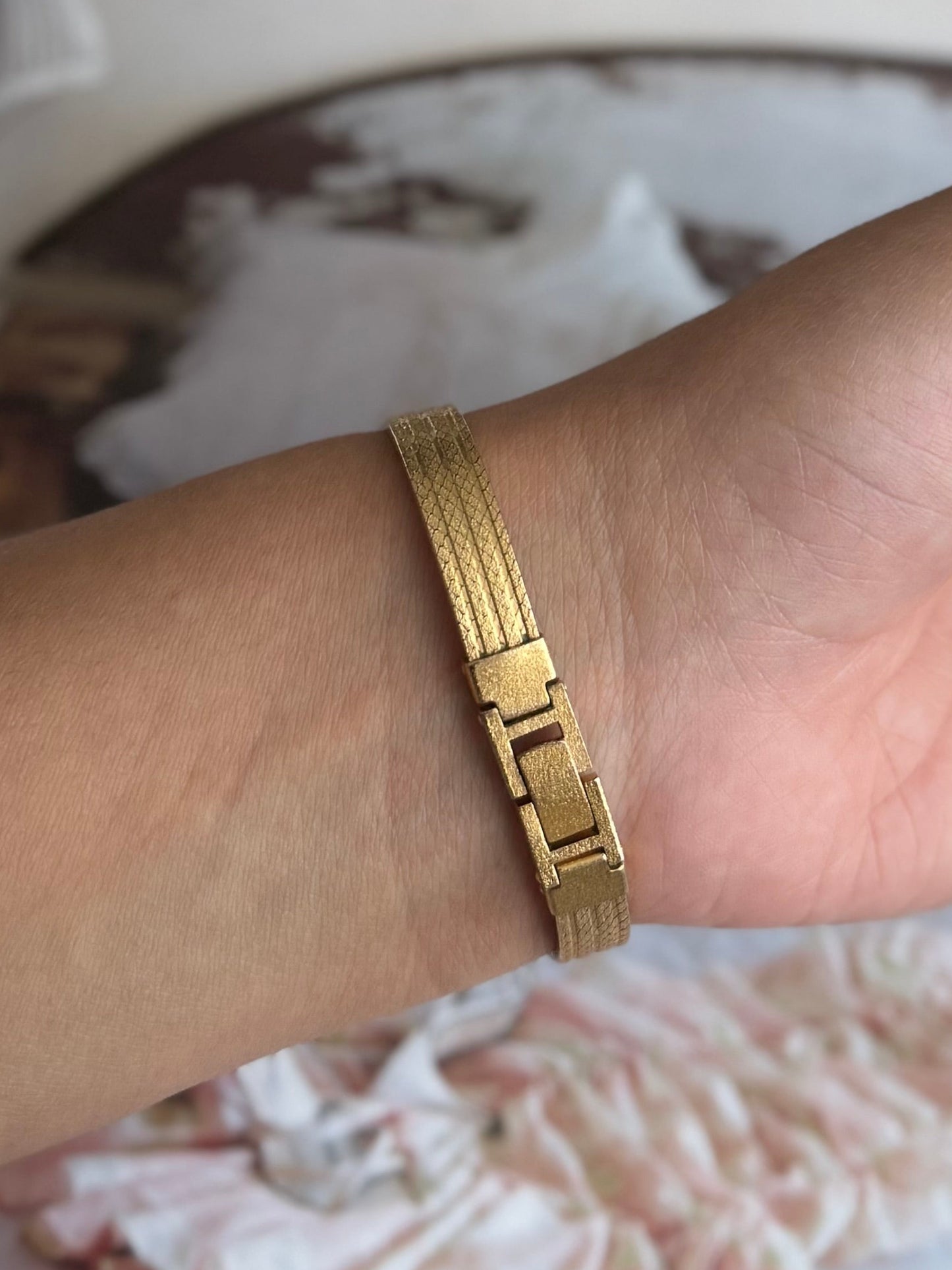 Diamond Bezel Wittnauer Gold Watch