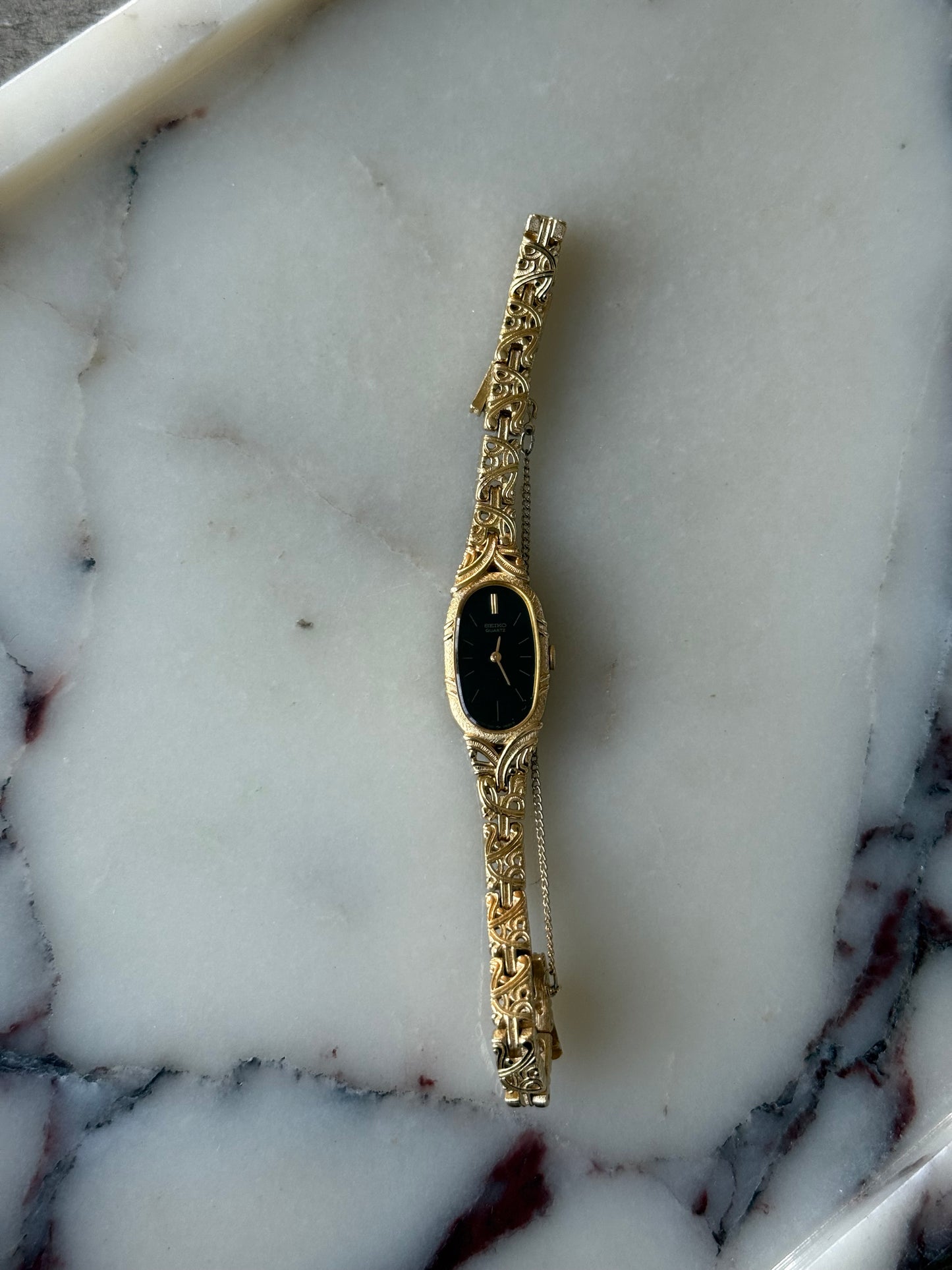Dark Face Seiko Watch