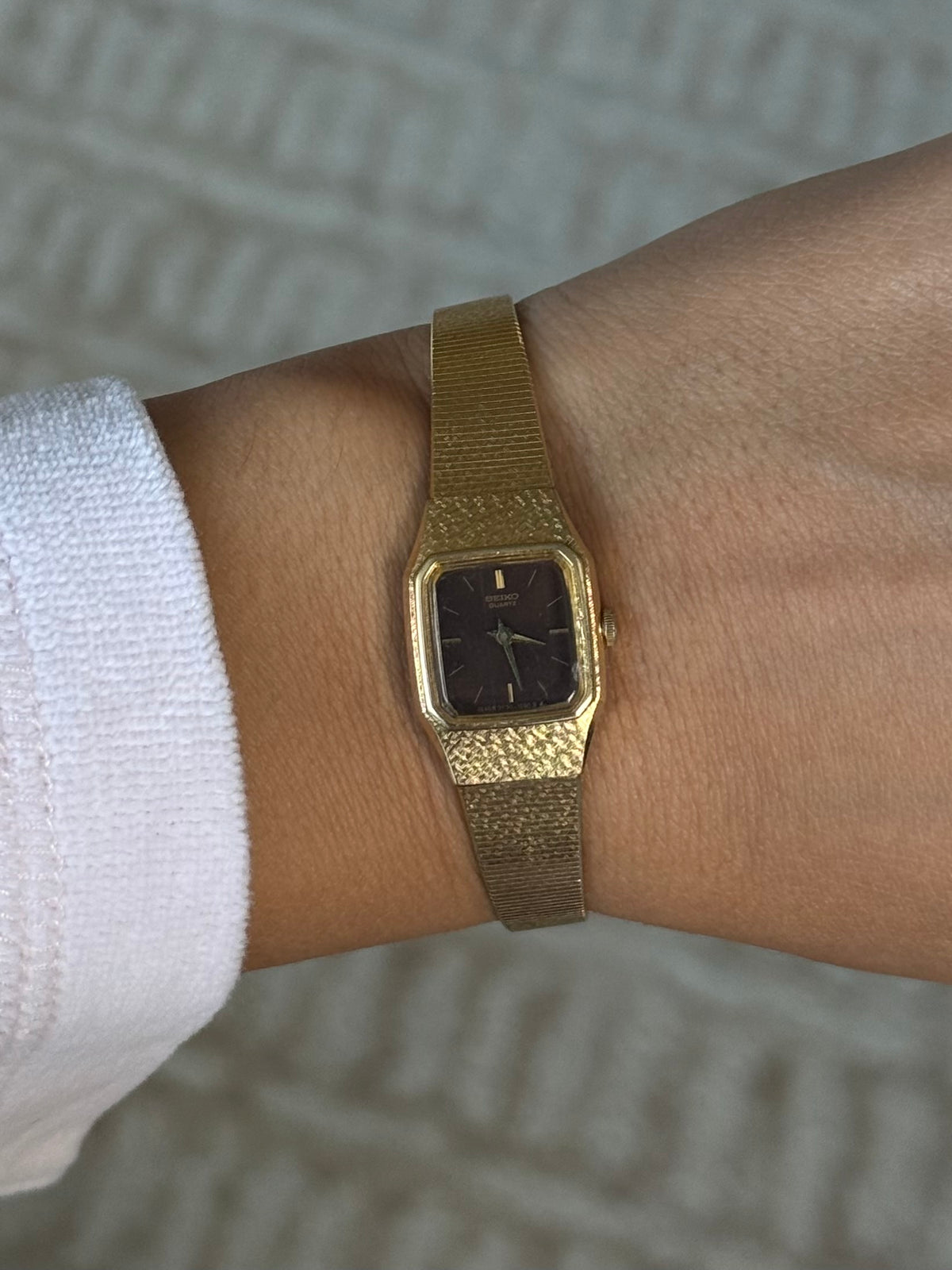 Seiko Watch with Brown Dial