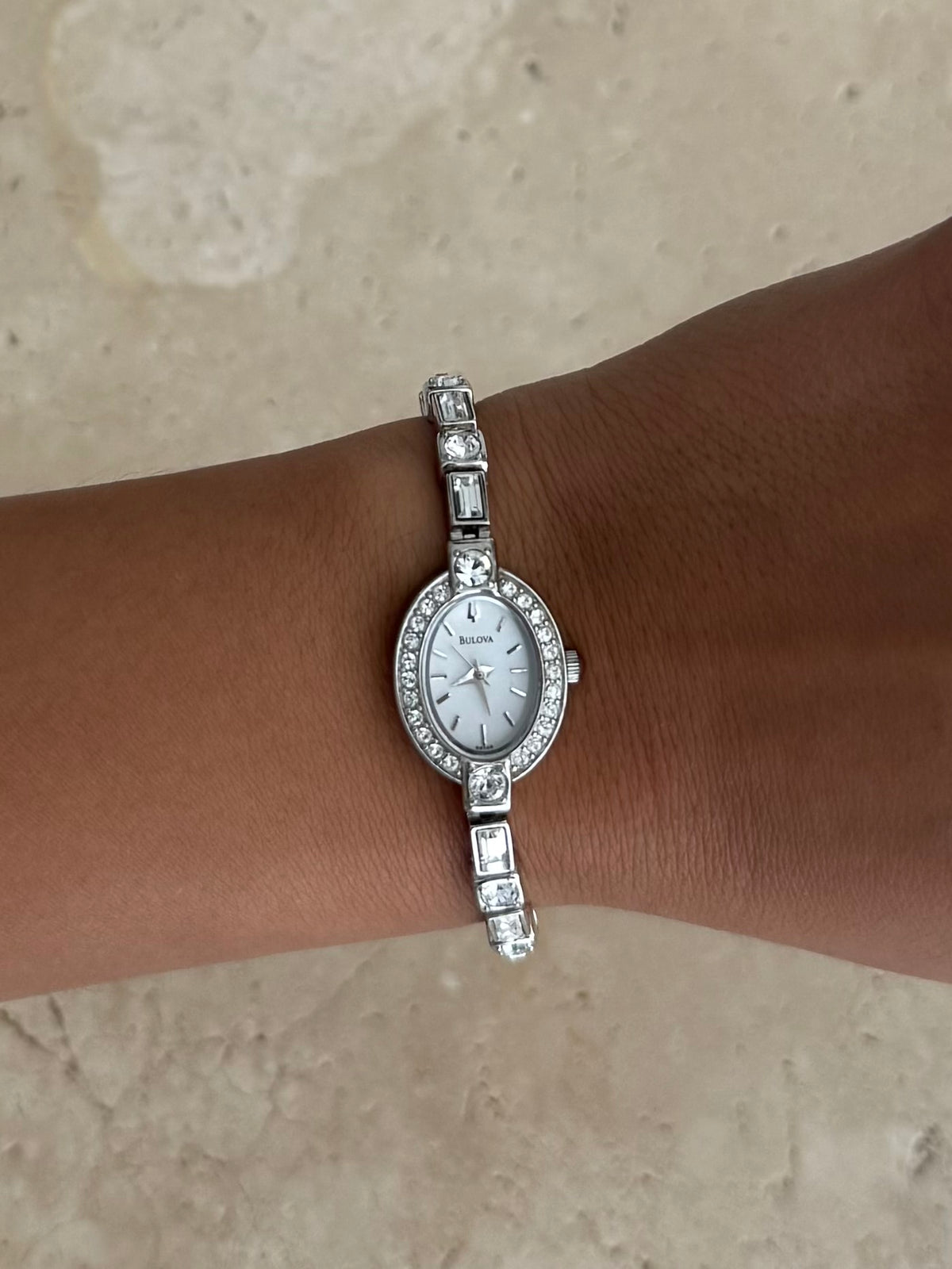 Bulova Swarovski Dainty Watch