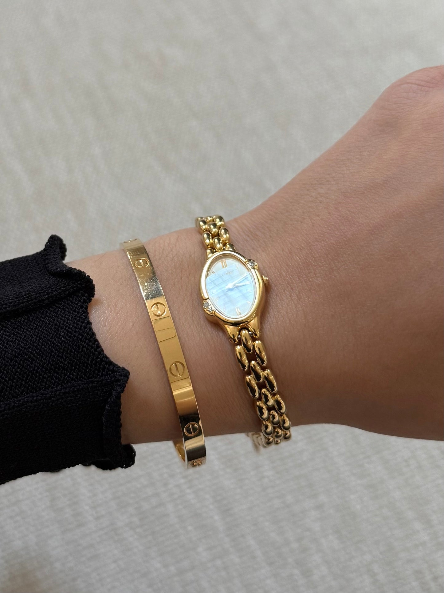 RARE Dainty Seiko Tisse Watch w/ Diamonds