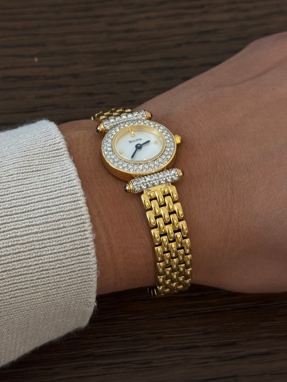 Bulova Watch with Crystal Dial